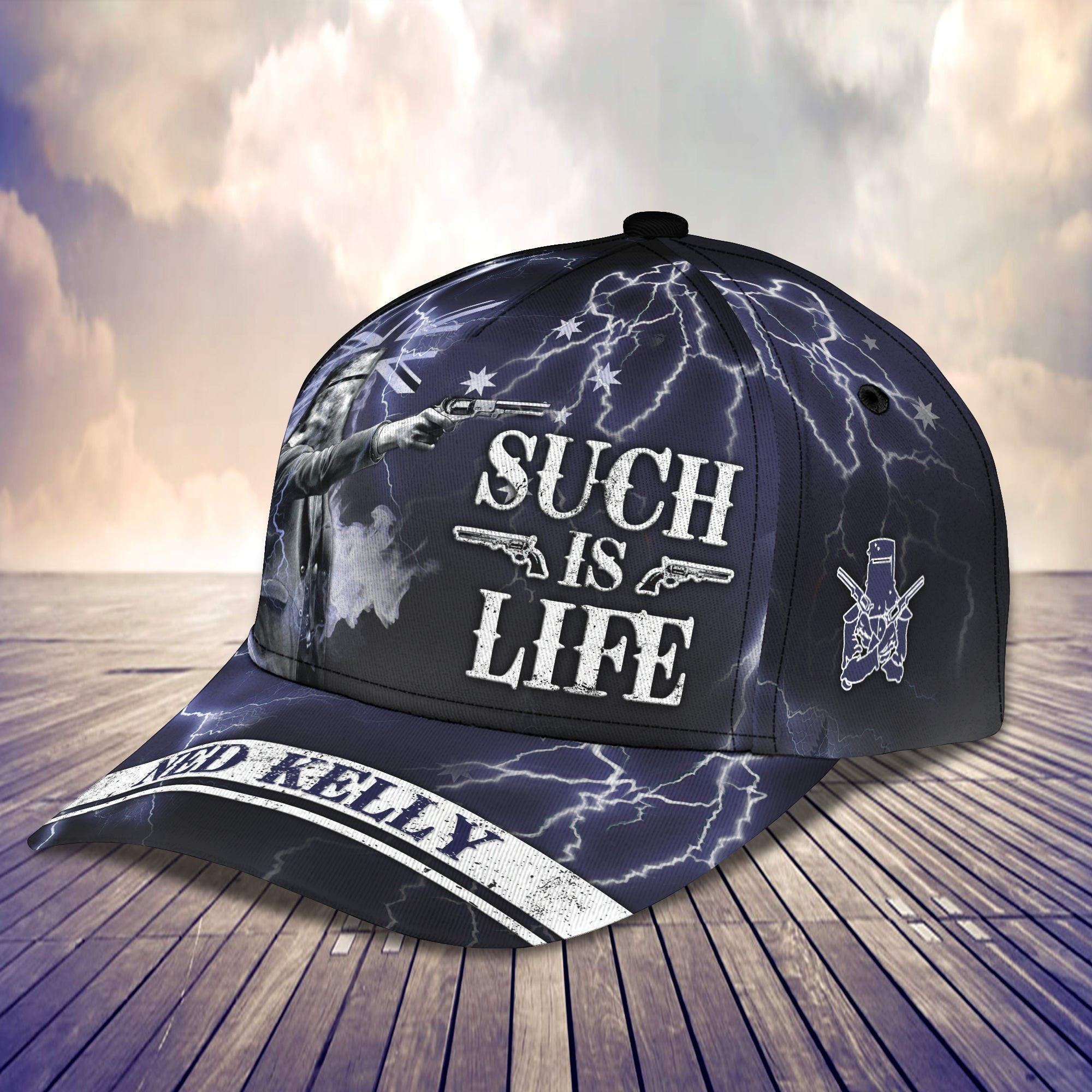 Adeenyc Custom Classic Cap Baseball Cap Hat: Personalized Ned Kelly Such Is Life Design Hats Gifts for men & women Adeenyc.com