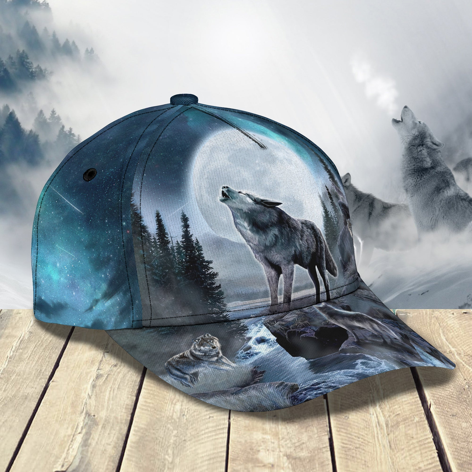 Adeenyc Custom Classic Cap Baseball Cap Hat: Personalized Wolf Baseball Hat Hats Gifts for men & women Adeenyc.com