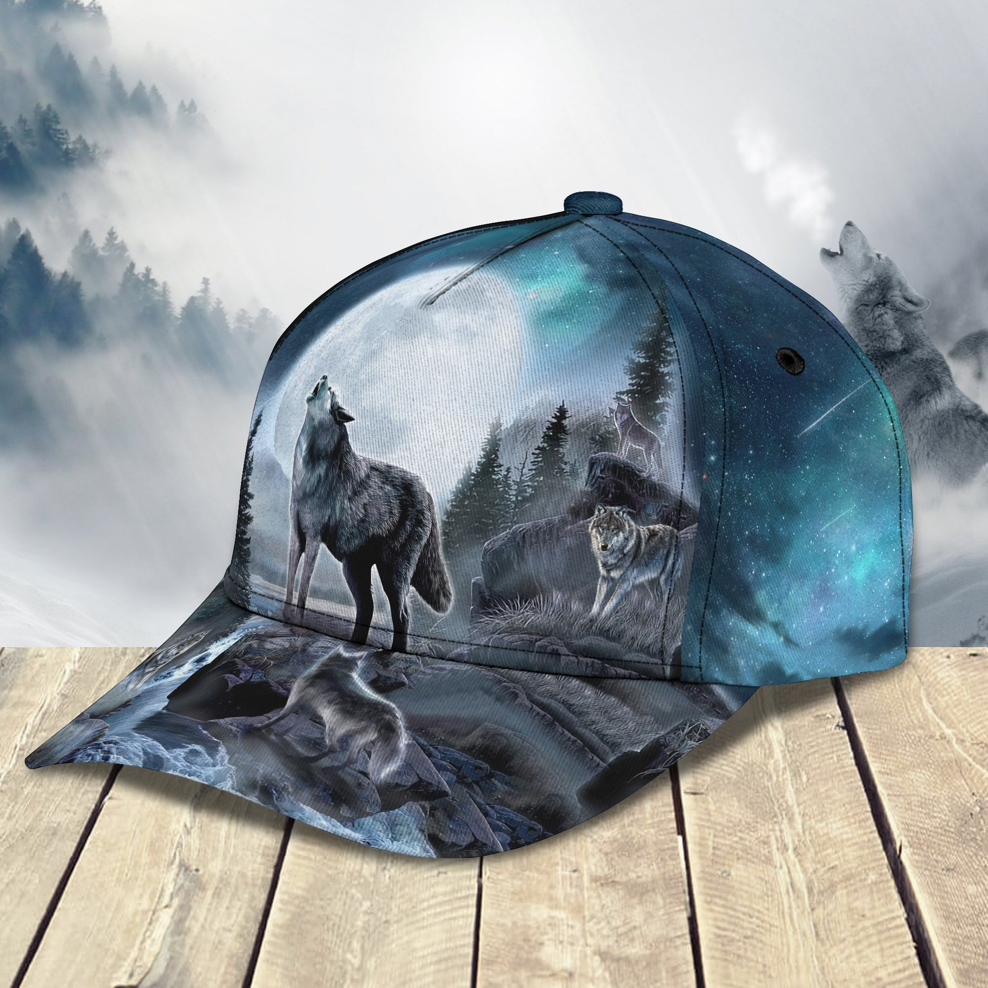 Adeenyc Custom Classic Cap Baseball Cap Hat: Personalized Wolf Baseball Hat Hats Gifts for men & women Adeenyc.com