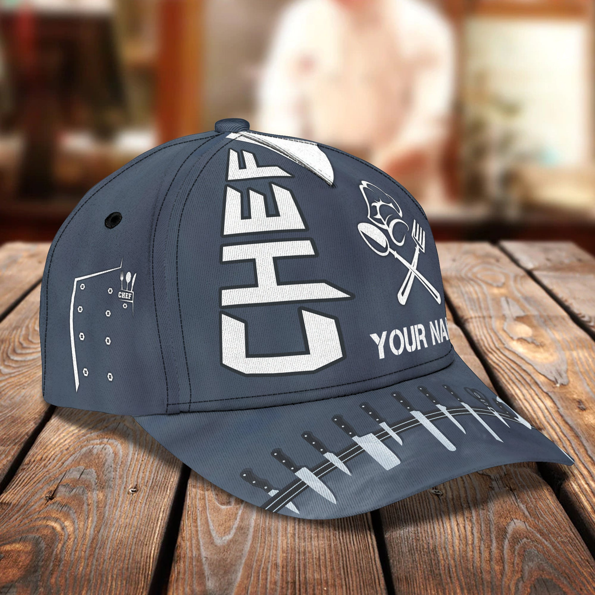 Adeenyc Custom Classic Chef Cap Hats Gifts for men & women Adeenyc.com