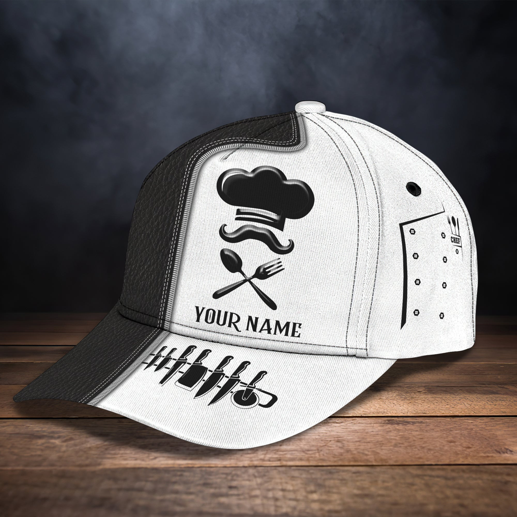 Adeenyc Custom Classic Chef Cap Hats Gifts for men & women Adeenyc.com