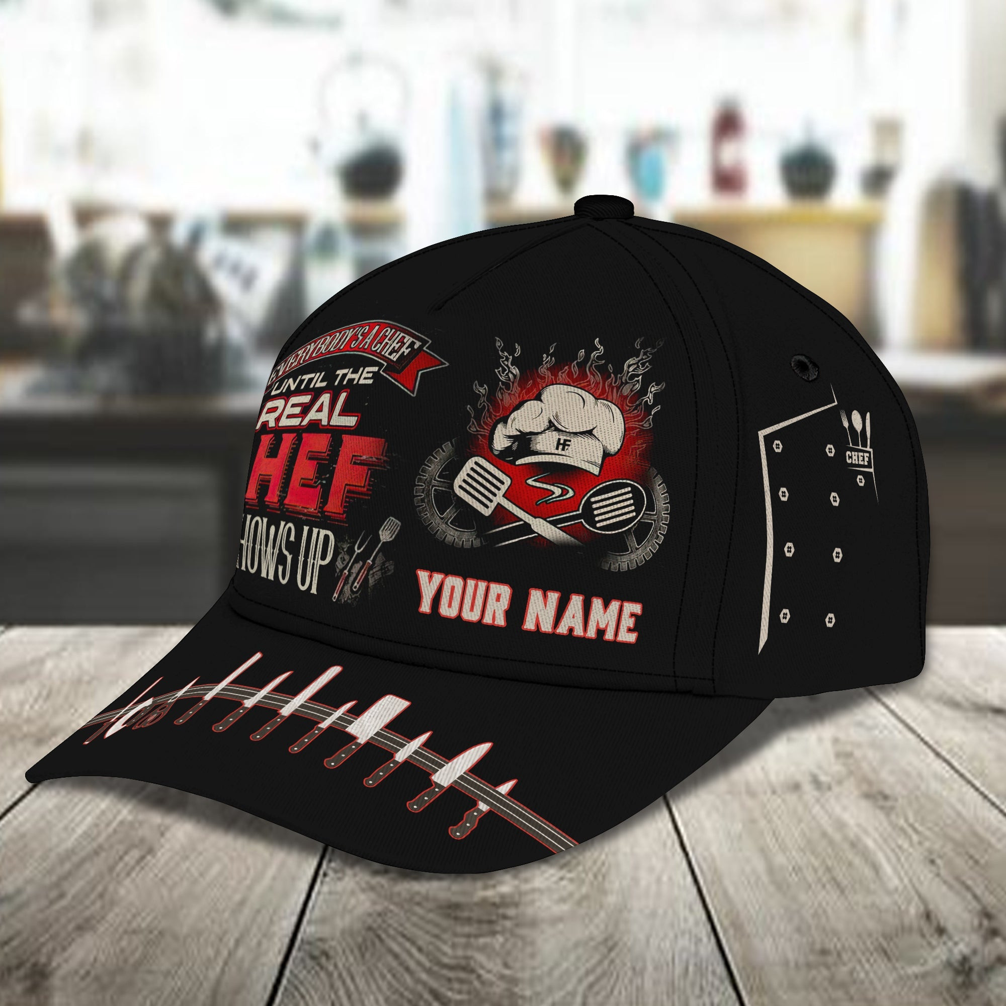 Adeenyc Custom Classic Chef Cap - Personalized Hats Gifts for men & women Adeenyc.com