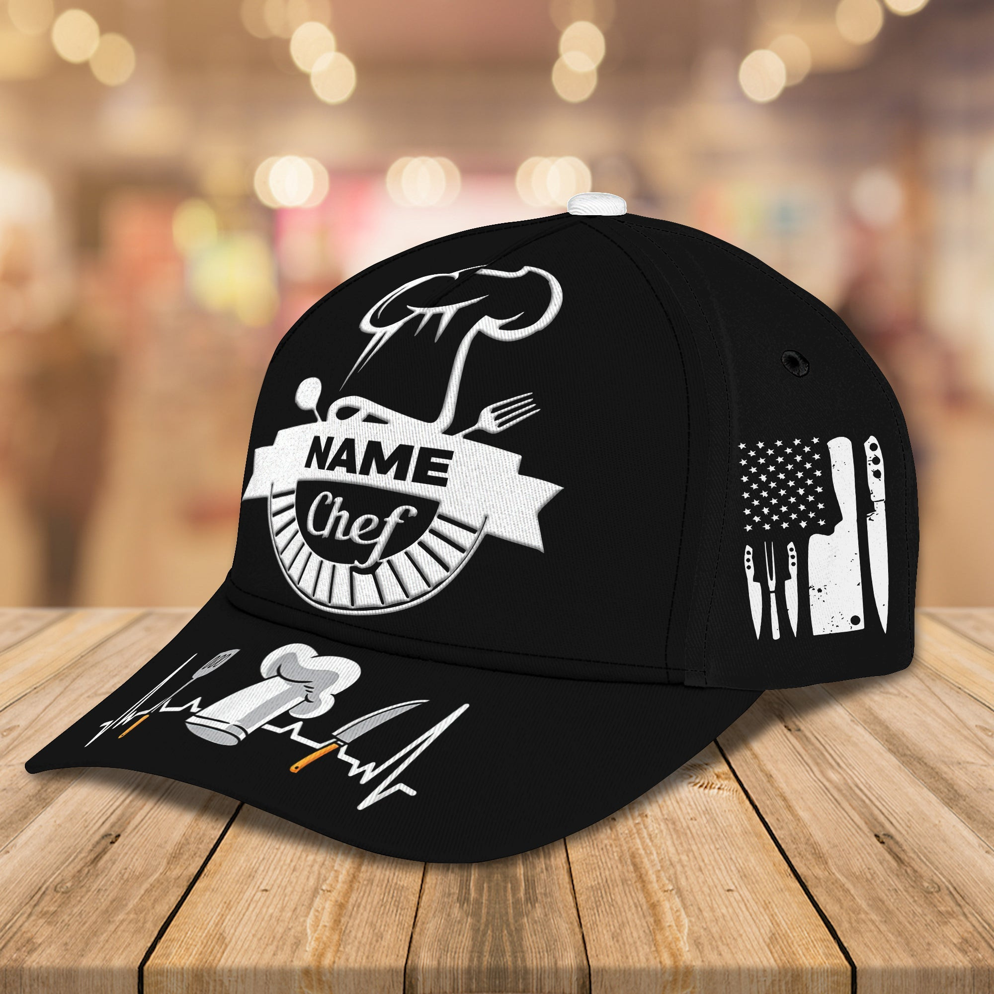 Adeenyc Custom Classic Chef Cap - Personalized Hats Gifts for men & women Adeenyc.com