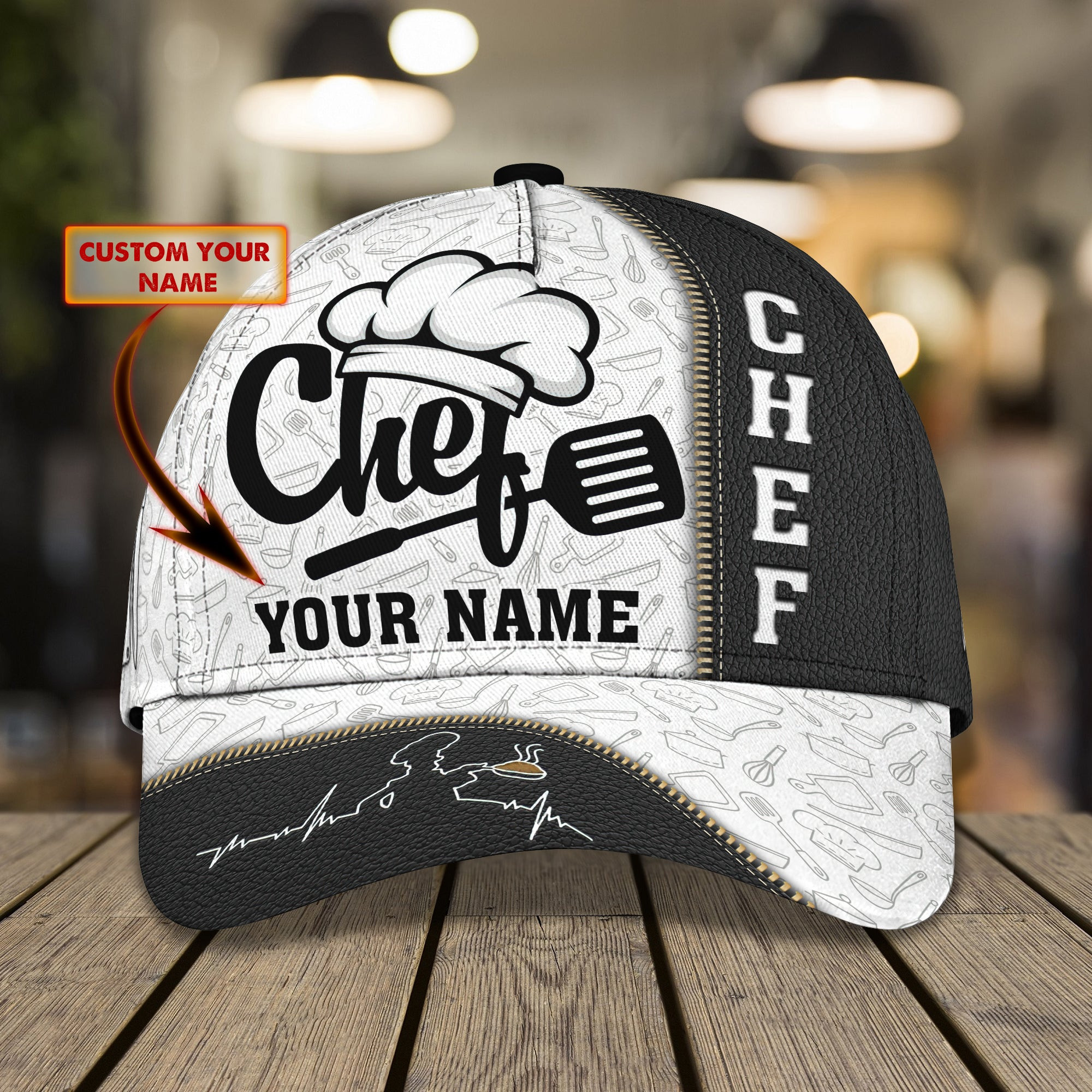 Adeenyc Custom Classic Chef Cap - Personalized Hats Gifts for men & women Adeenyc.com