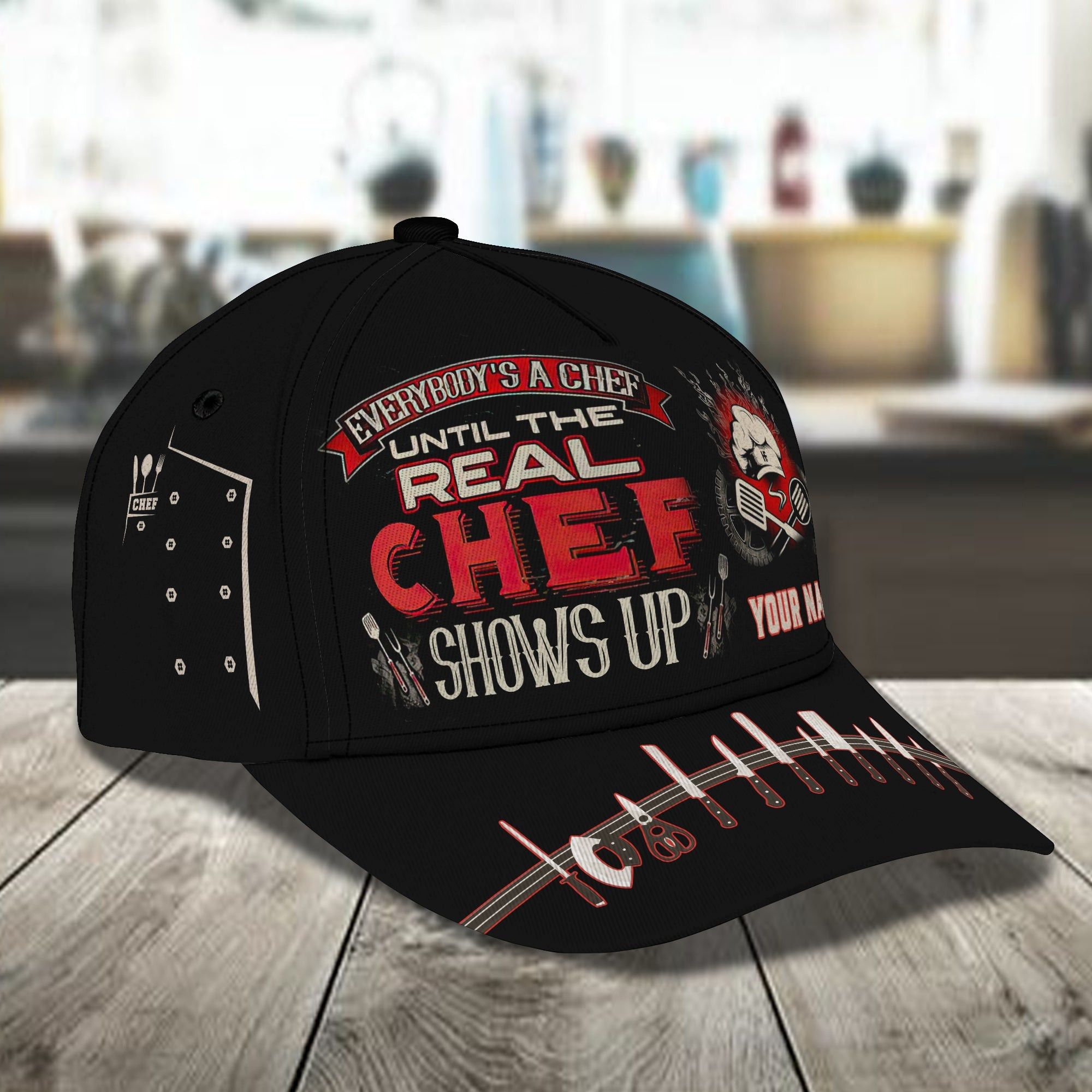 Adeenyc Custom Classic Chef Cap - Personalized Hats Gifts for men & women Adeenyc.com