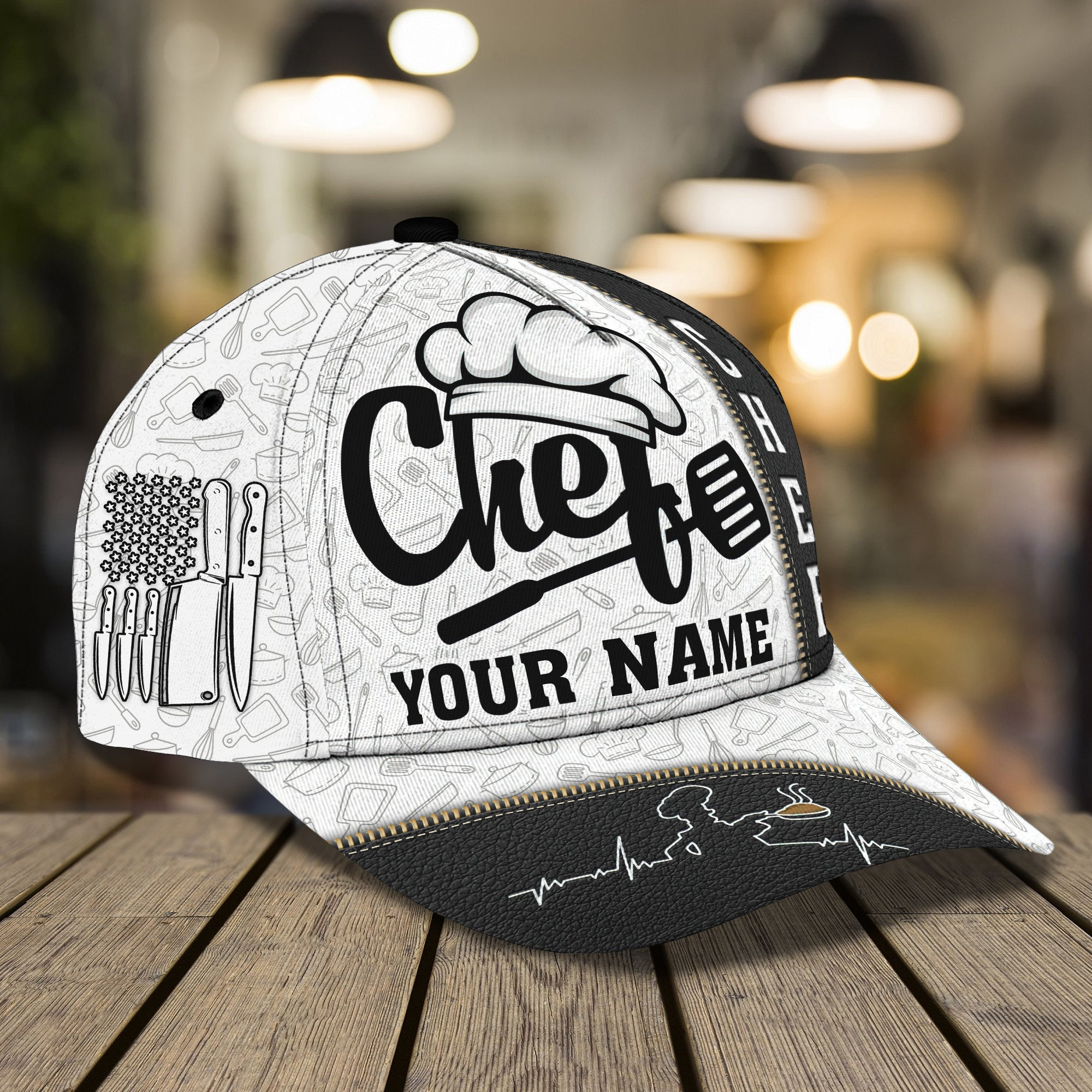Adeenyc Custom Classic Chef Cap - Personalized Hats Gifts for men & women Adeenyc.com