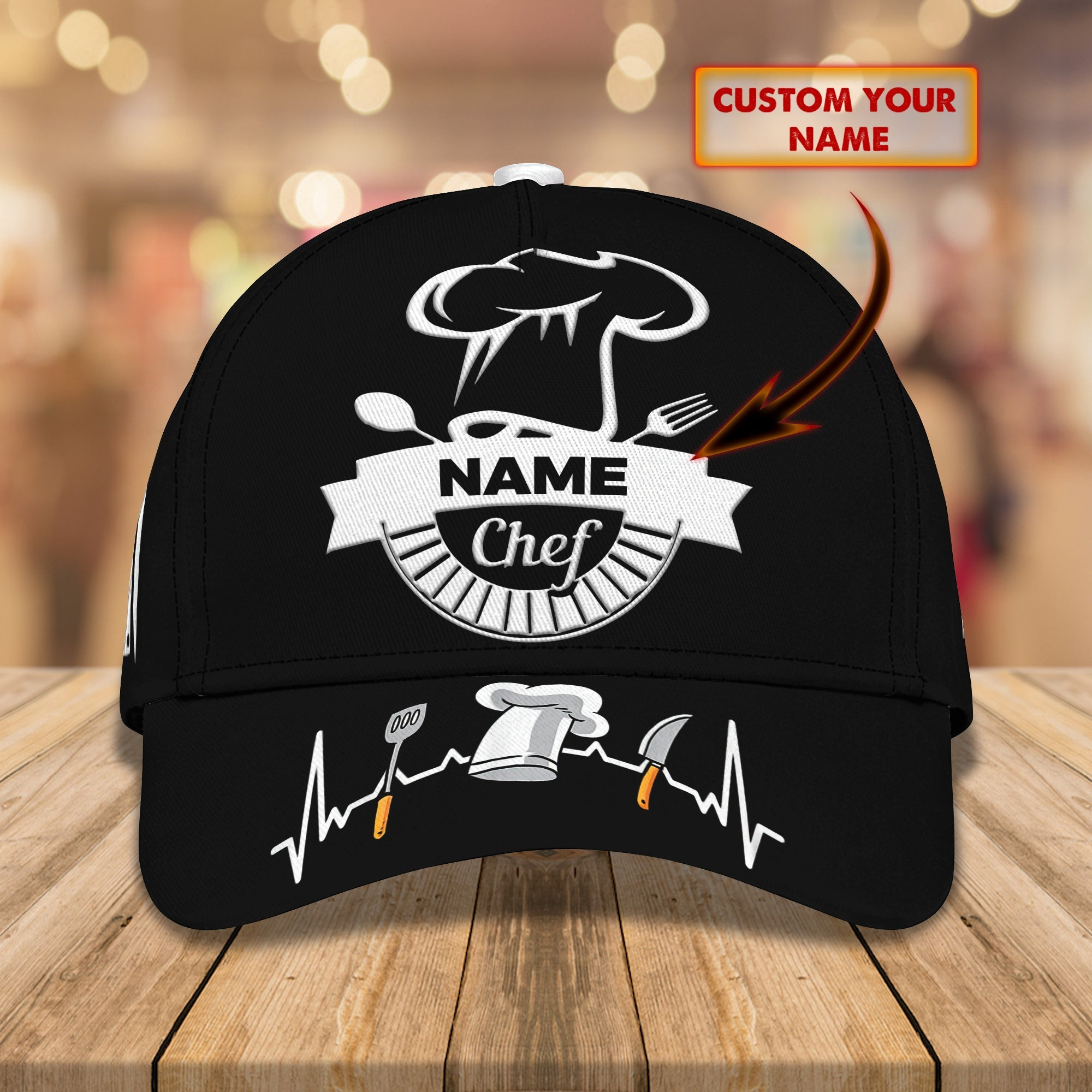 Adeenyc Custom Classic Chef Cap - Personalized Hats Gifts for men & women Adeenyc.com