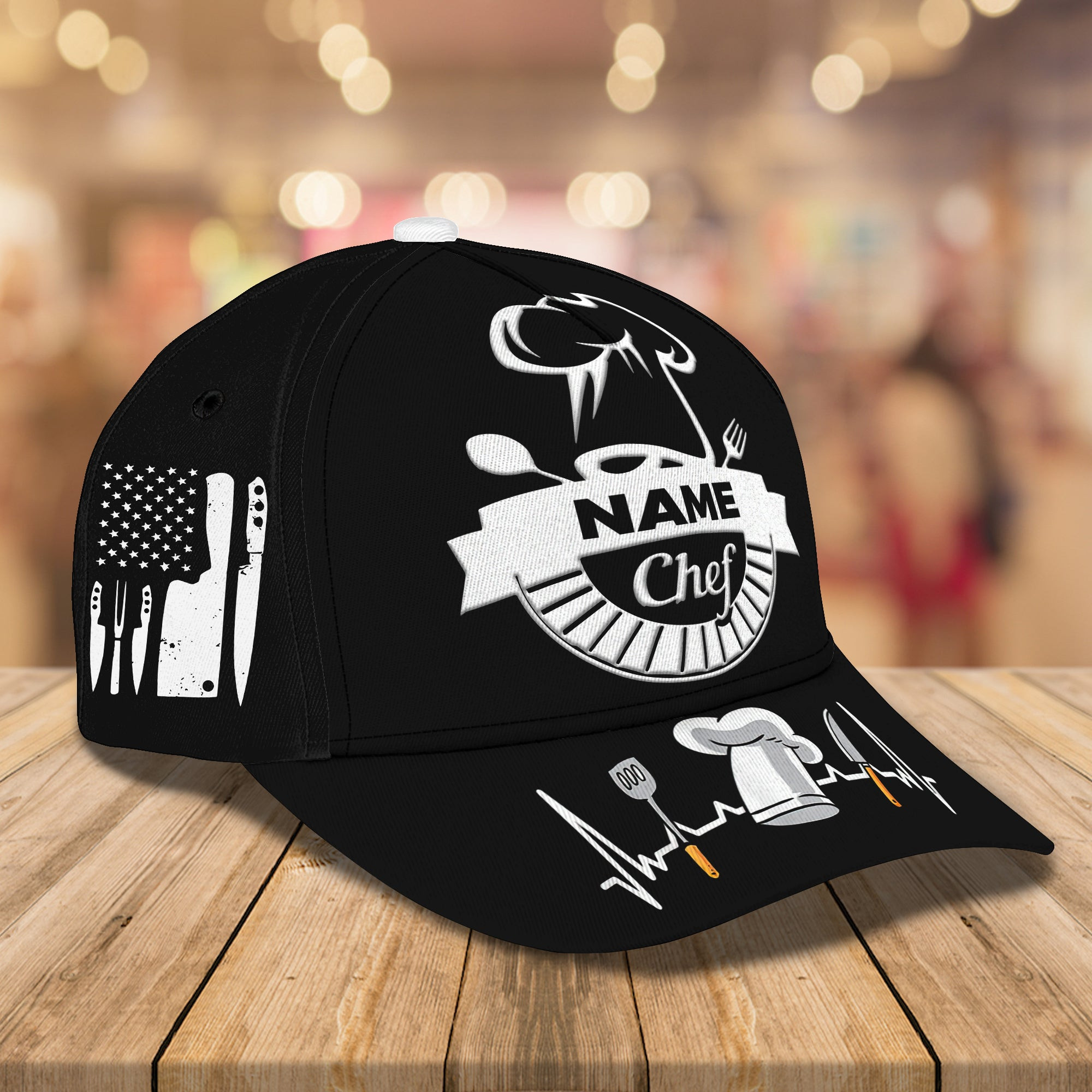 Adeenyc Custom Classic Chef Cap - Personalized Hats Gifts for men & women Adeenyc.com