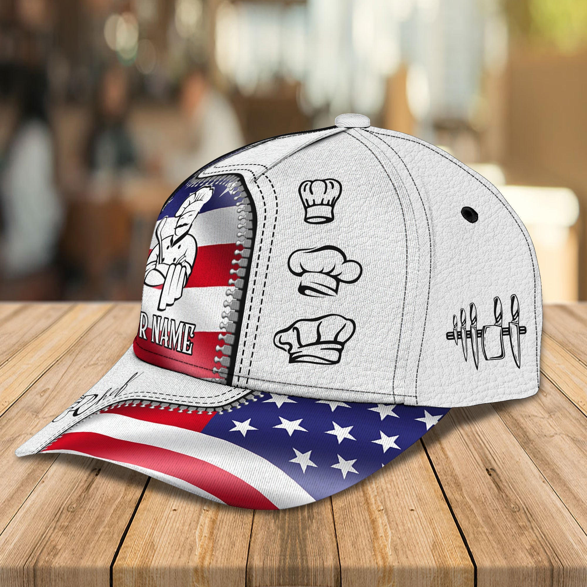 Adeenyc Custom Classic Chef Cap - Personalized Hats Gifts for men & women Adeenyc.com