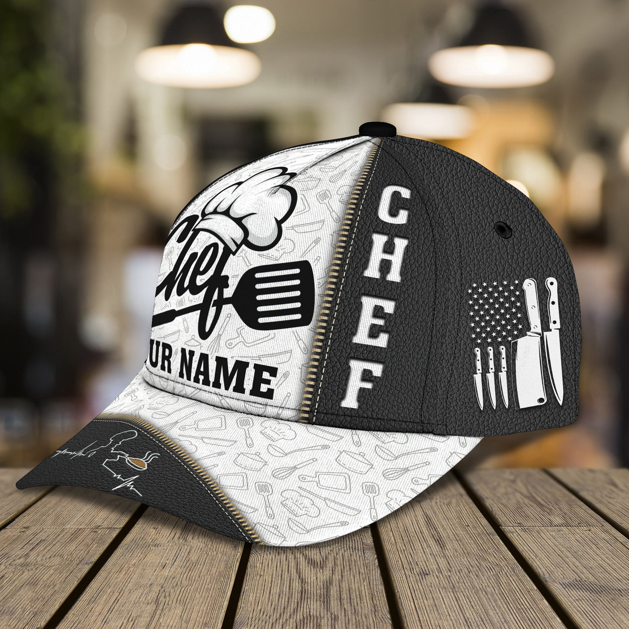 Adeenyc Custom Classic Chef Cap - Personalized Hats Gifts for men & women Adeenyc.com