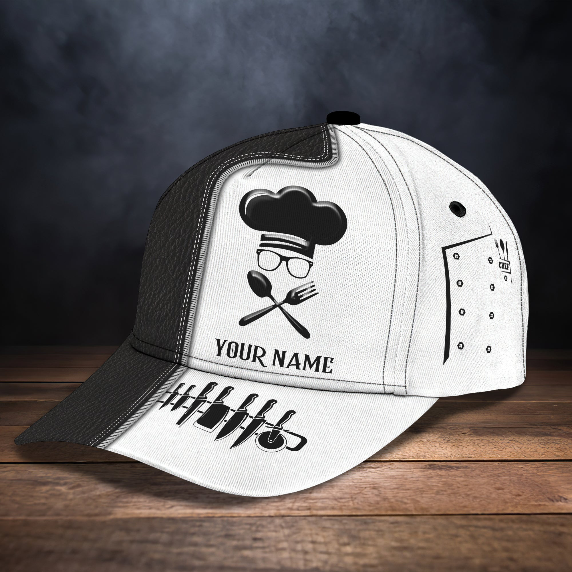 Adeenyc Custom Classic Chef Cap - Personalized And Customizable Hats Gifts for men & women Adeenyc.com