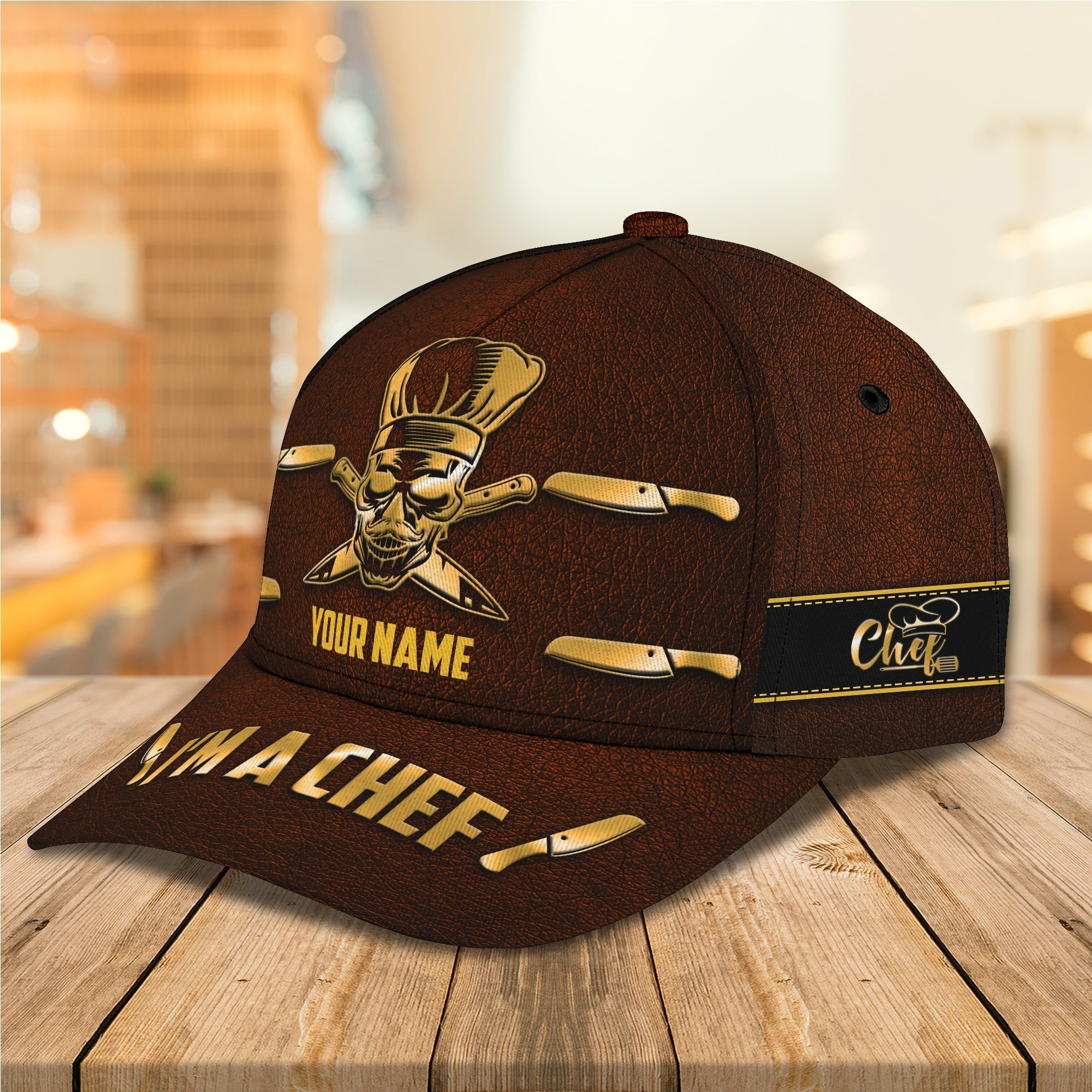 Adeenyc Custom Classic Chef Cap - Personalized For A Unique Gift Hats Gifts for men & women Adeenyc.com