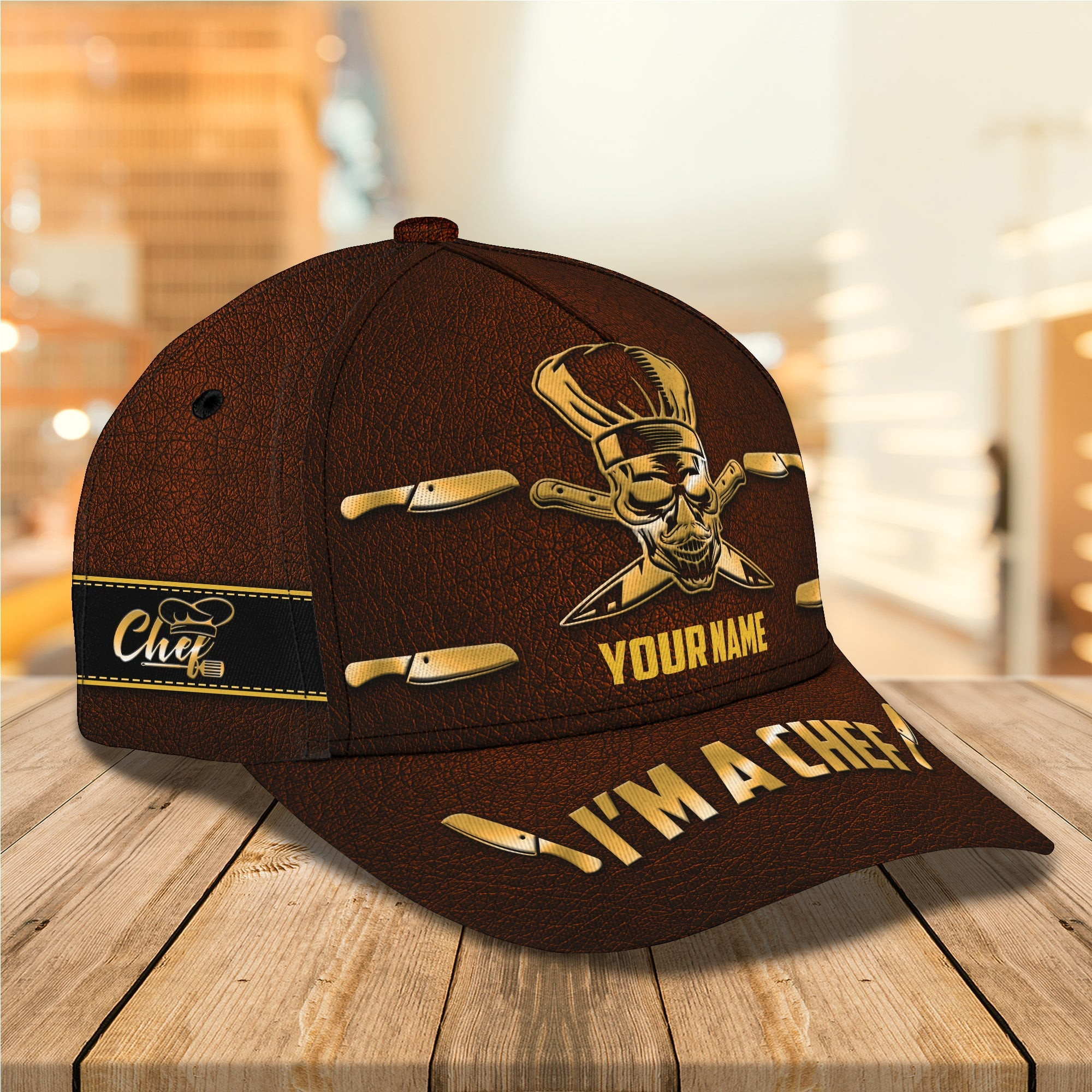 Adeenyc Custom Classic Chef Cap - Personalized For A Unique Gift Hats Gifts for men & women Adeenyc.com