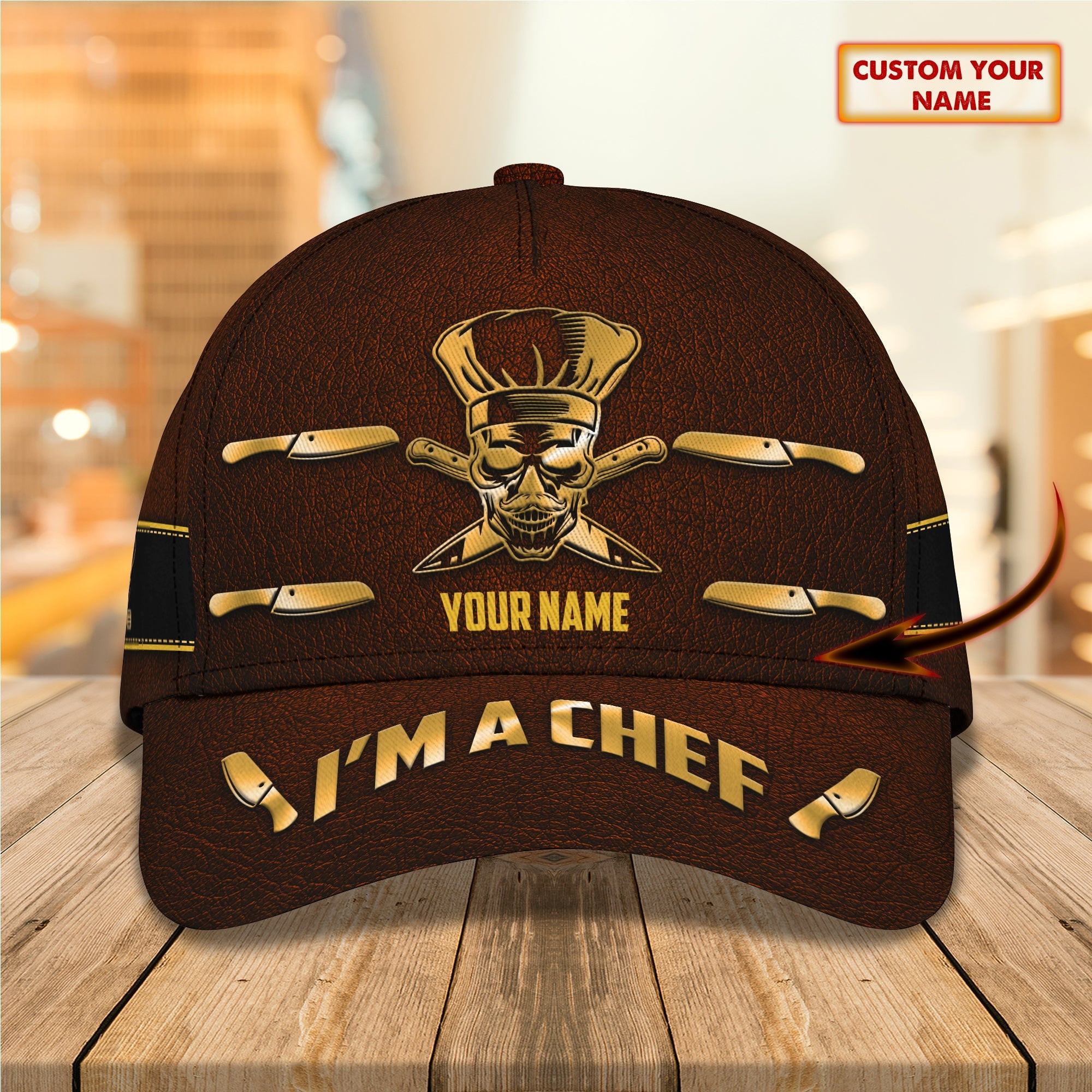 Adeenyc Custom Classic Chef Cap - Personalized For A Unique Gift Hats Gifts for men & women Adeenyc.com