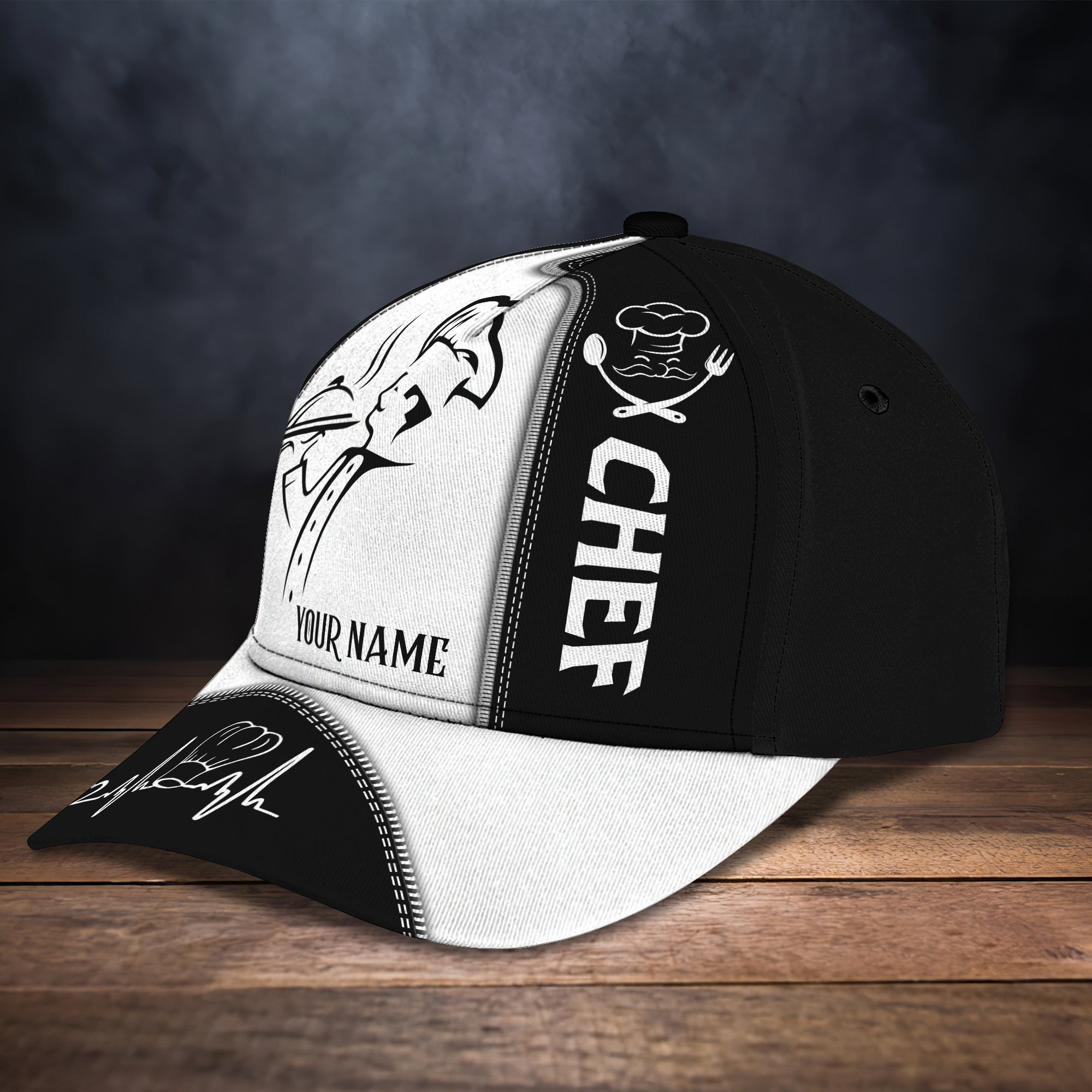 Adeenyc Custom Classic Chef Cap - Personalized Gift For Cooking Enthusiasts Hats Gifts for men & women Adeenyc.com