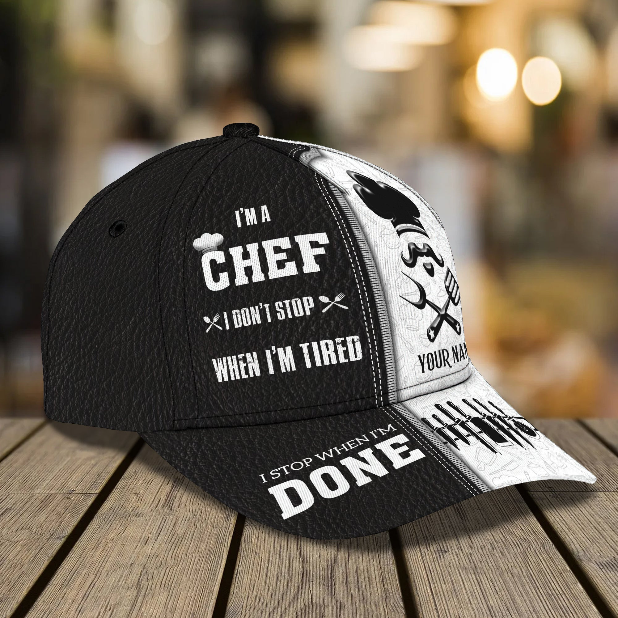 Adeenyc Custom Classic Chef Cap - Personalized Kitchen Hat Hats Gifts for men & women Adeenyc.com
