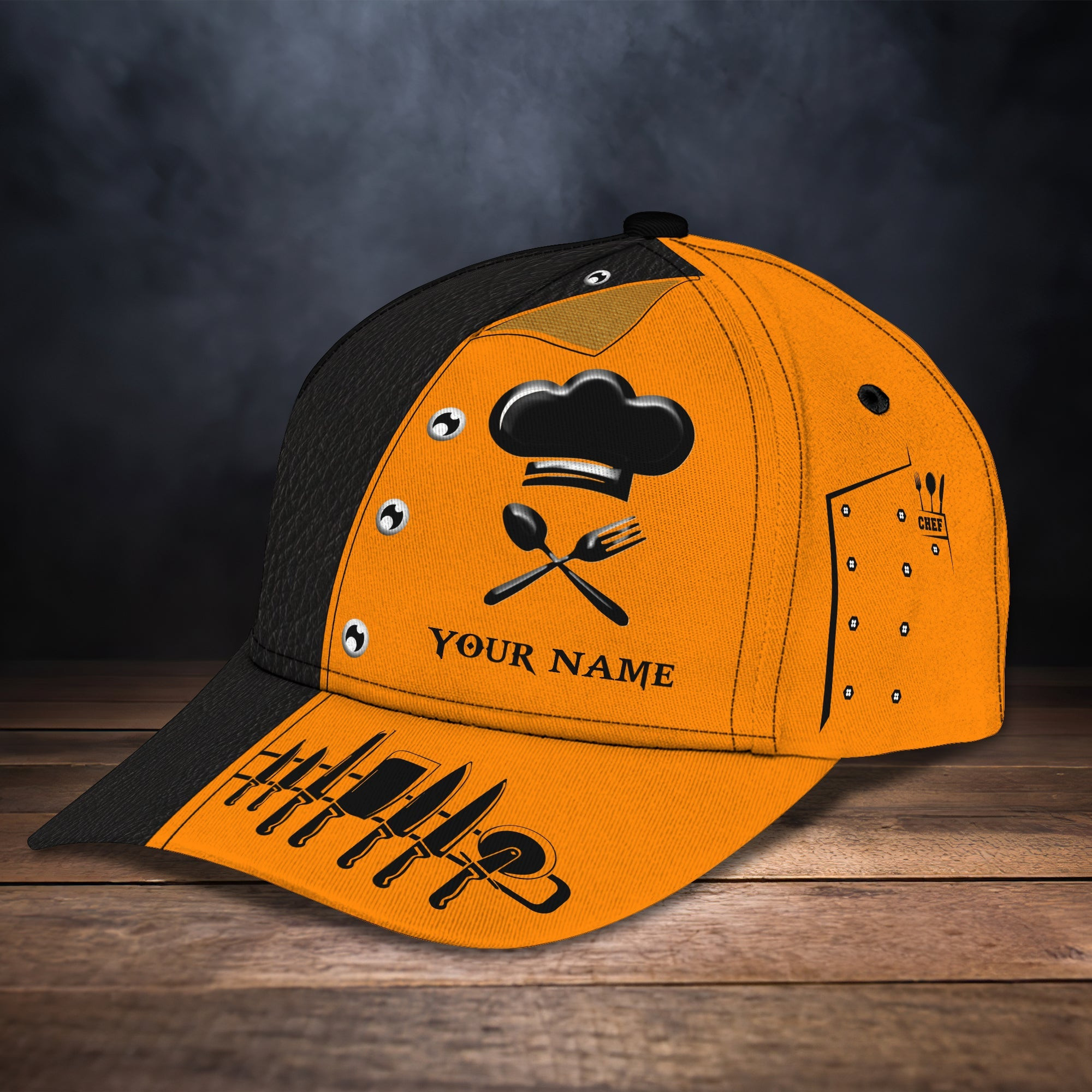 Adeenyc Custom Classic Chef Cap - Personalized Name Cap Hats Gifts for men & women Adeenyc.com