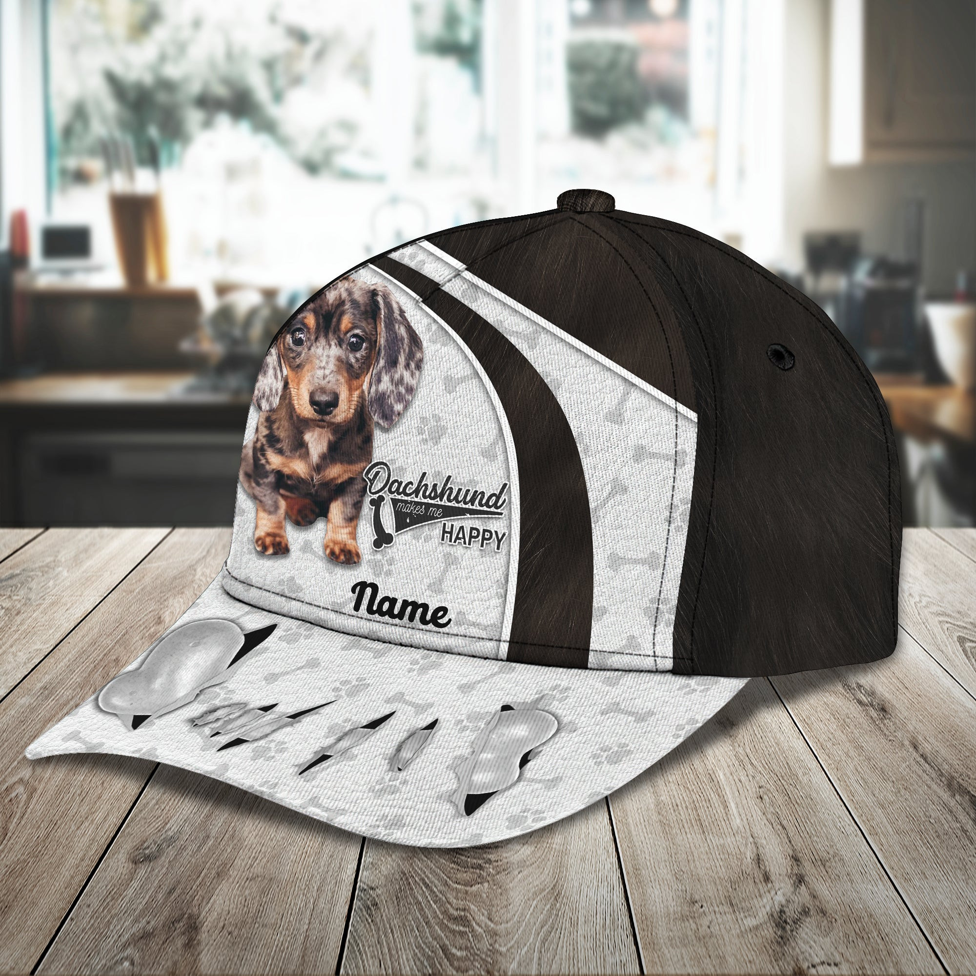 Adeenyc Custom Classic Dachshund Personalized Cap Hats Gifts for men & women Adeenyc.com