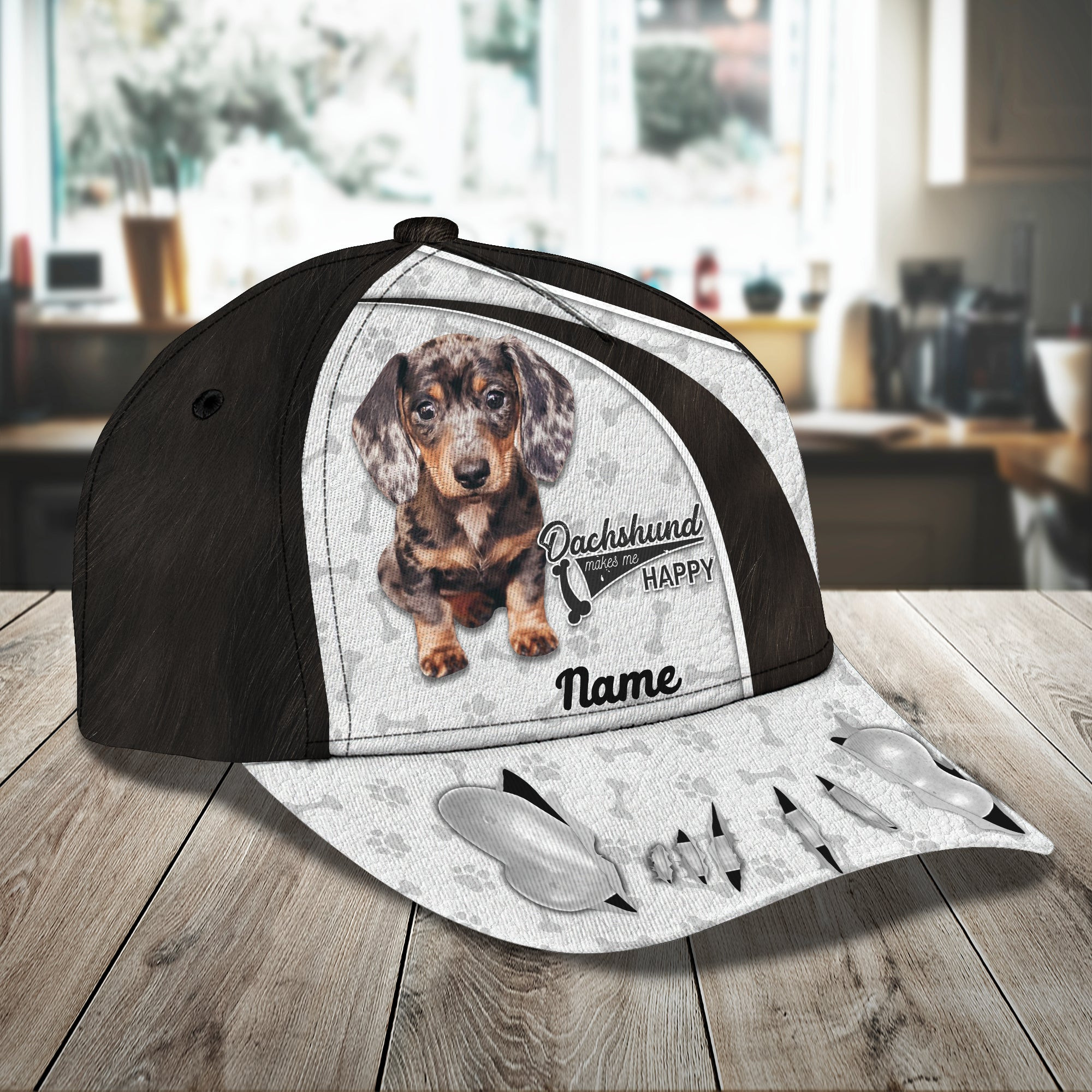 Adeenyc Custom Classic Dachshund Personalized Cap Hats Gifts for men & women Adeenyc.com