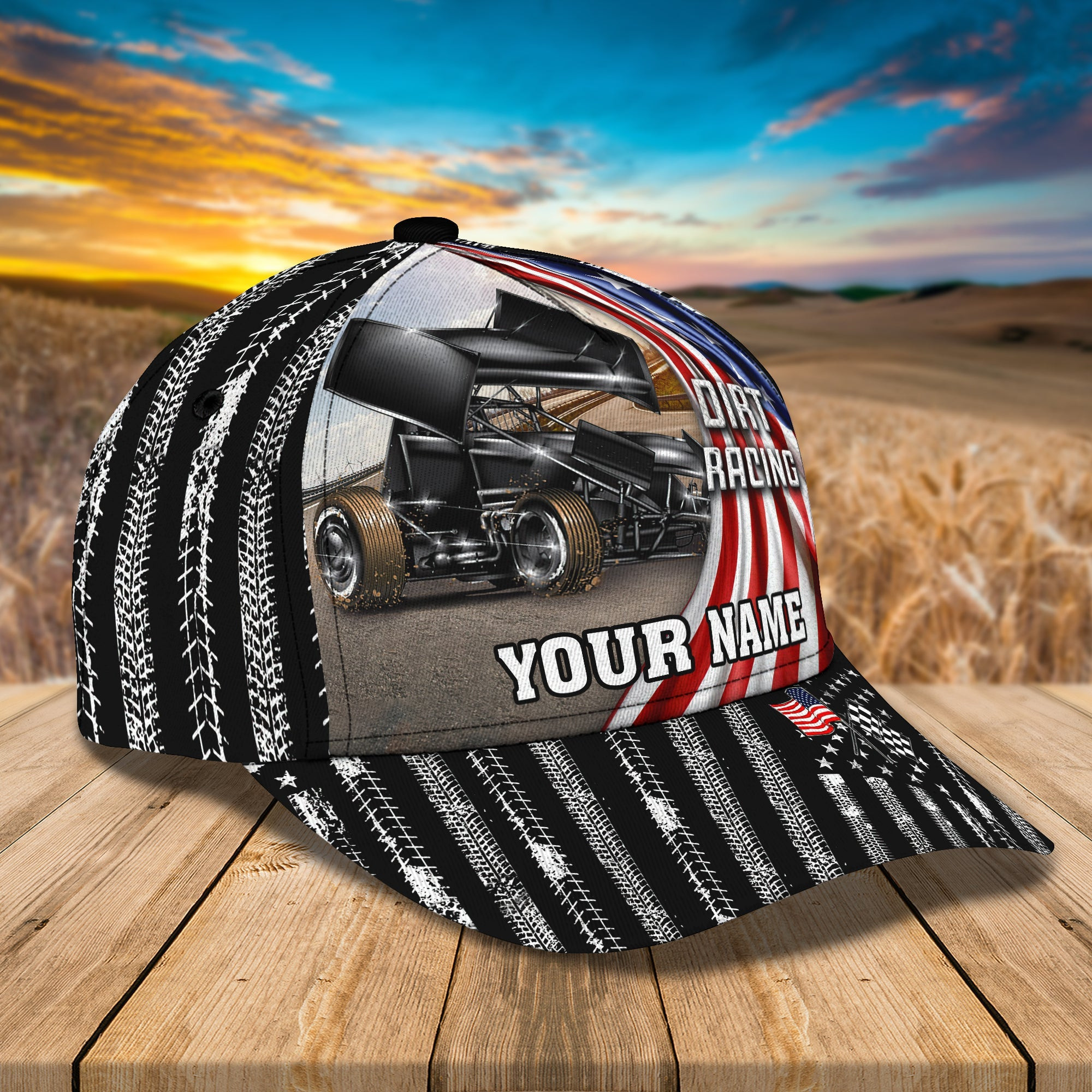 Adeenyc Custom Classic Dirt Racing Cap - Personalized Name Hats Gifts for men & women Adeenyc.com