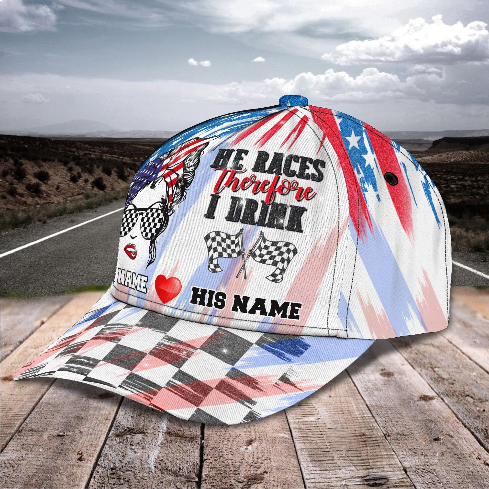 Adeenyc Custom Classic Dirt Racing Cap - Personalized Name - Qa Hats Gifts for men & women Adeenyc.com