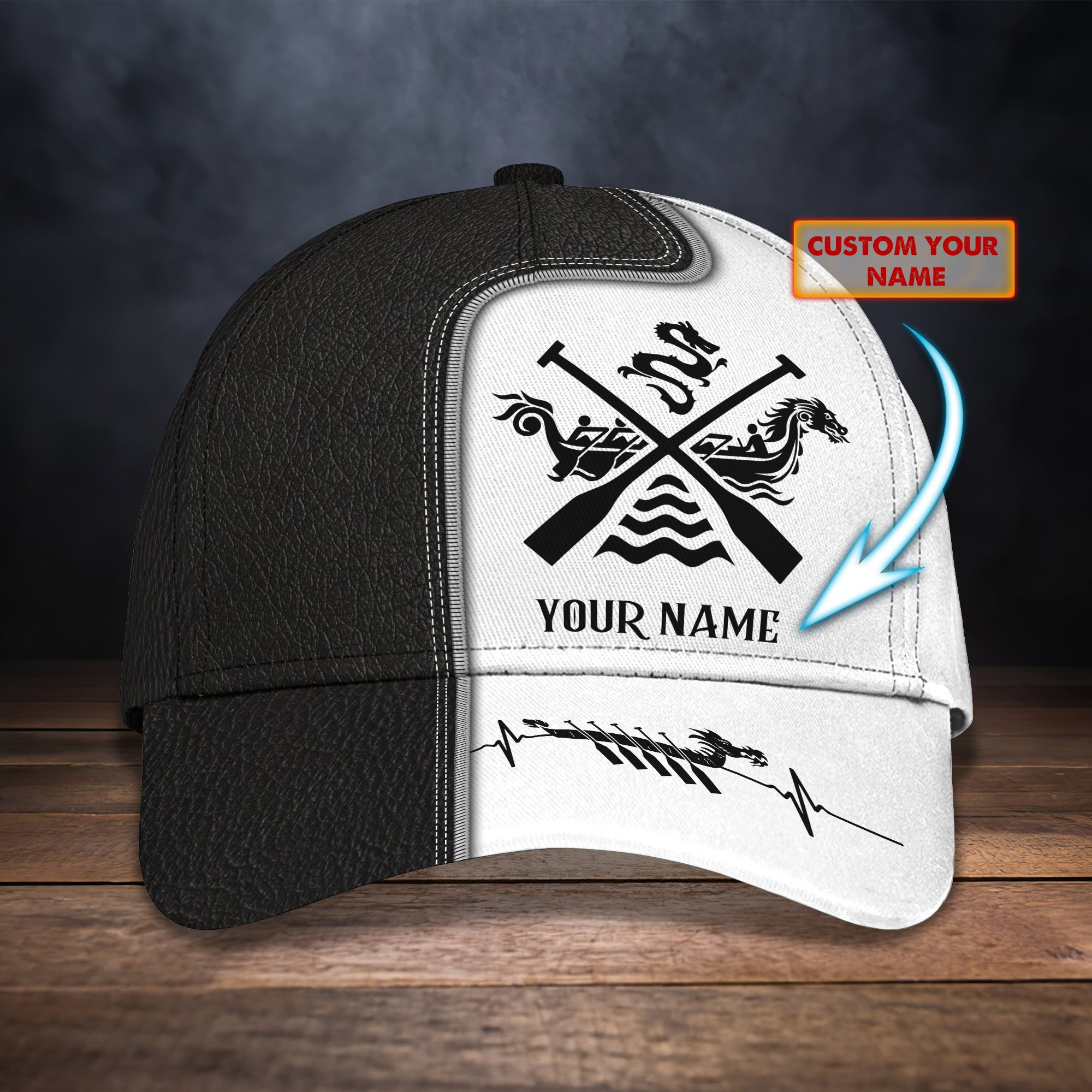 Adeenyc Custom Classic Dragon Boat Cap - Personalized Name Option Hats Gifts for men & women Adeenyc.com