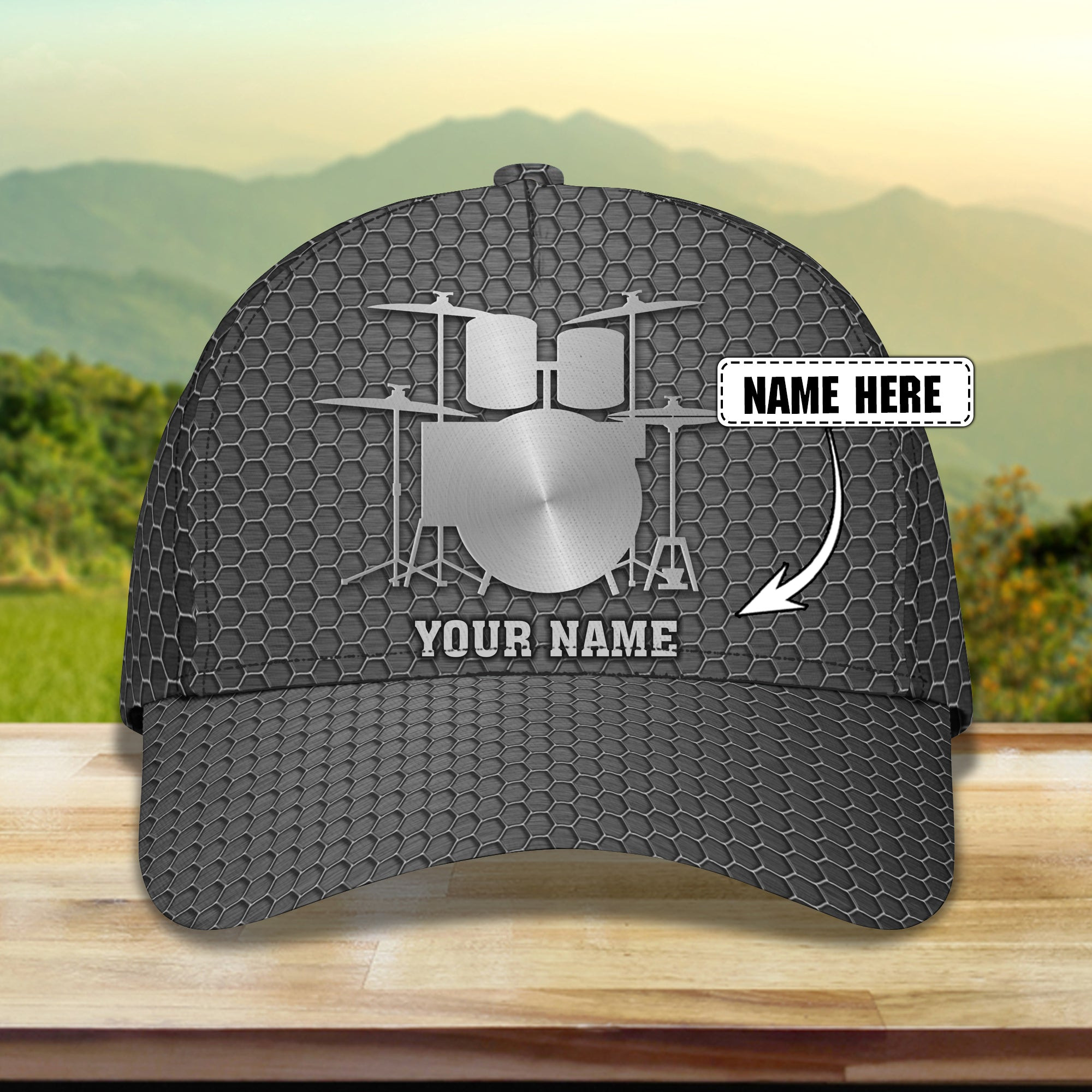Adeenyc Custom Classic Drum Cap - Personalized Name Hats Gifts for men & women Adeenyc.com