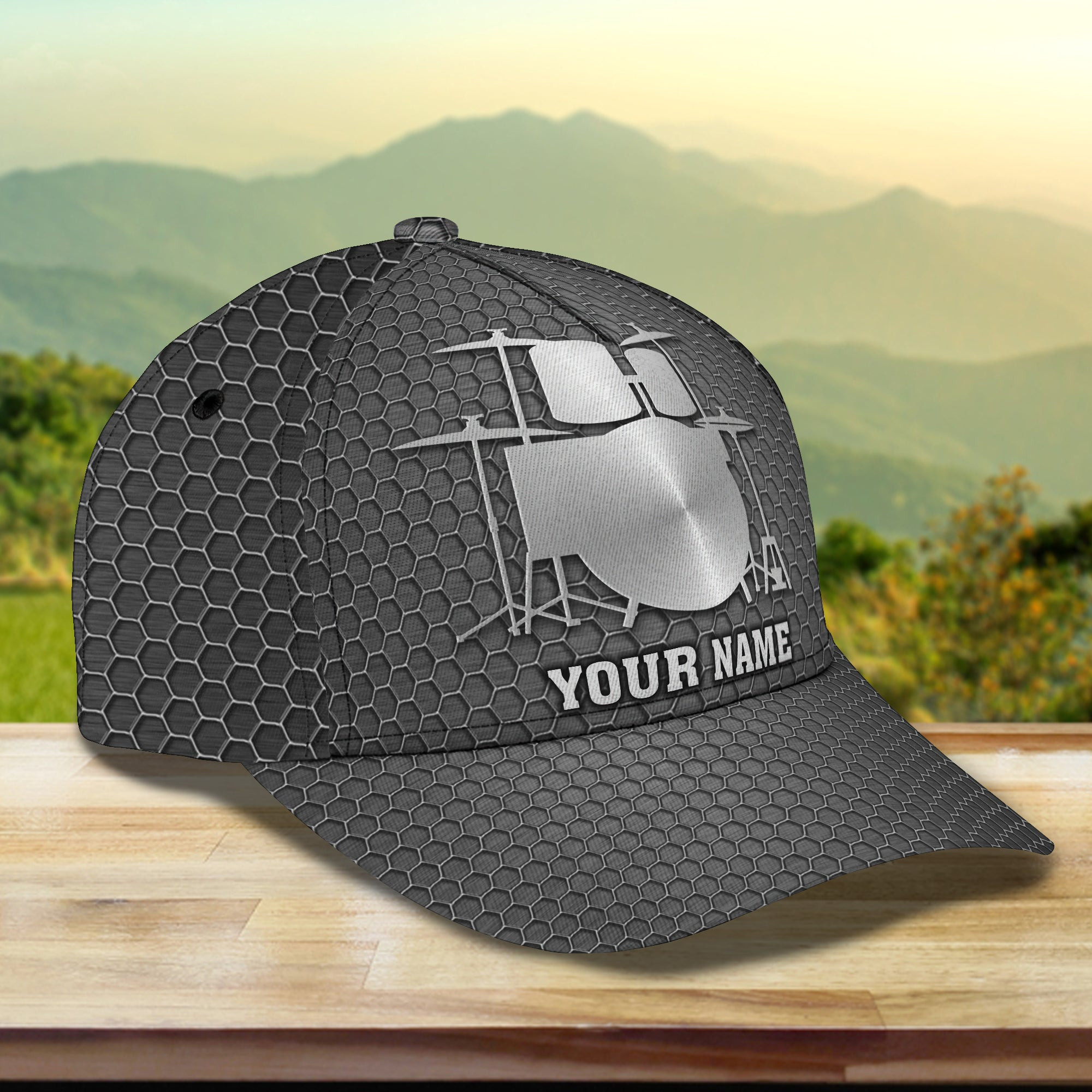 Adeenyc Custom Classic Drum Cap - Personalized Name Hats Gifts for men & women Adeenyc.com