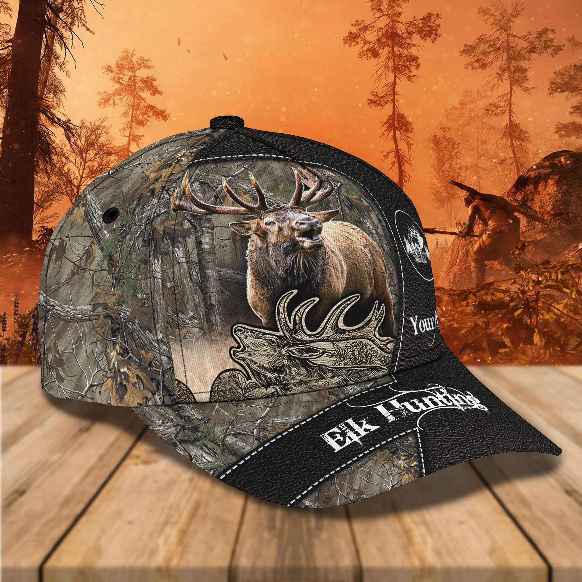 Adeenyc Custom Classic Elk Hunting Cap Hats Gifts for men & women Adeenyc.com