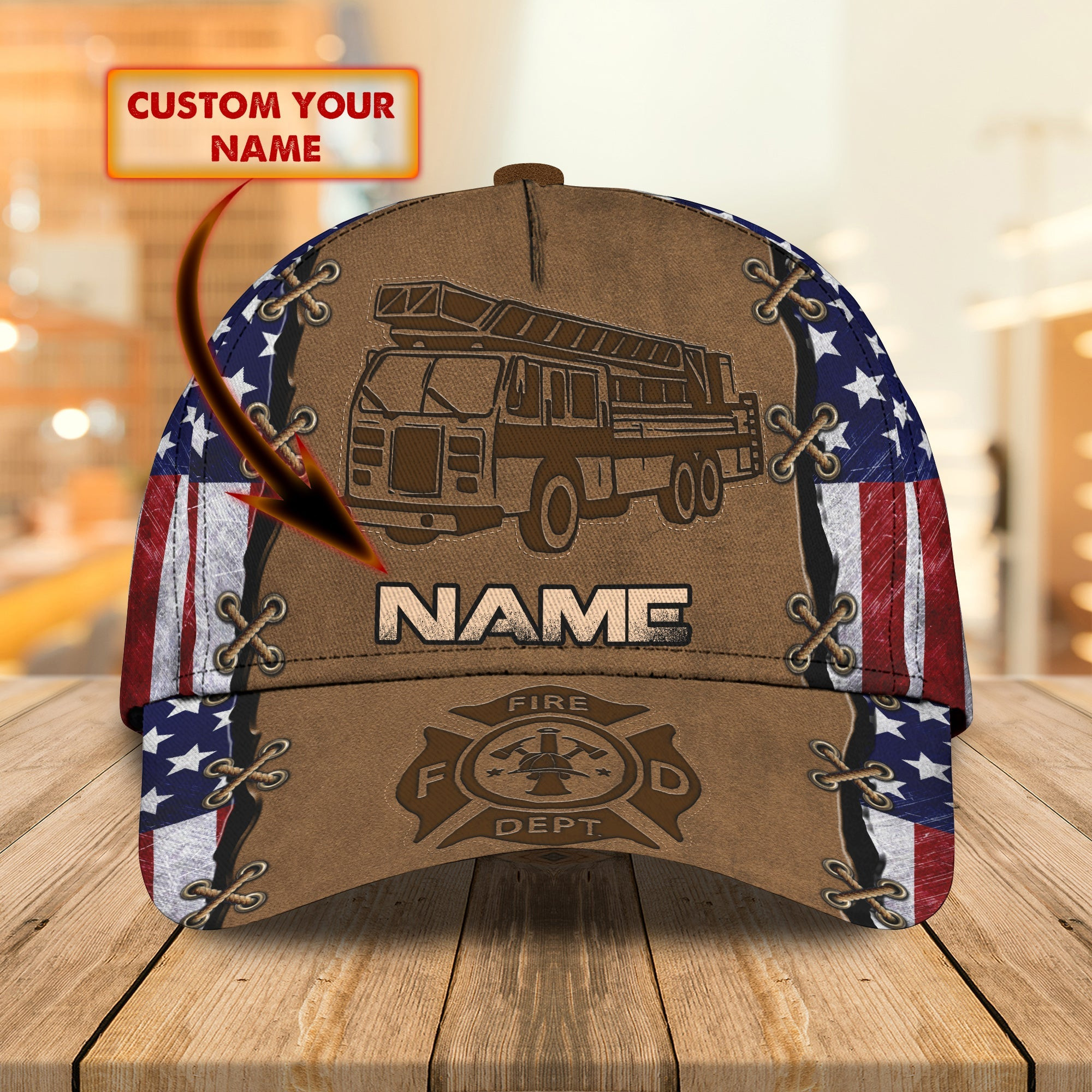 Adeenyc Custom Classic Firefighter Cap - Personalized Gift Hats Gifts for men & women Adeenyc.com