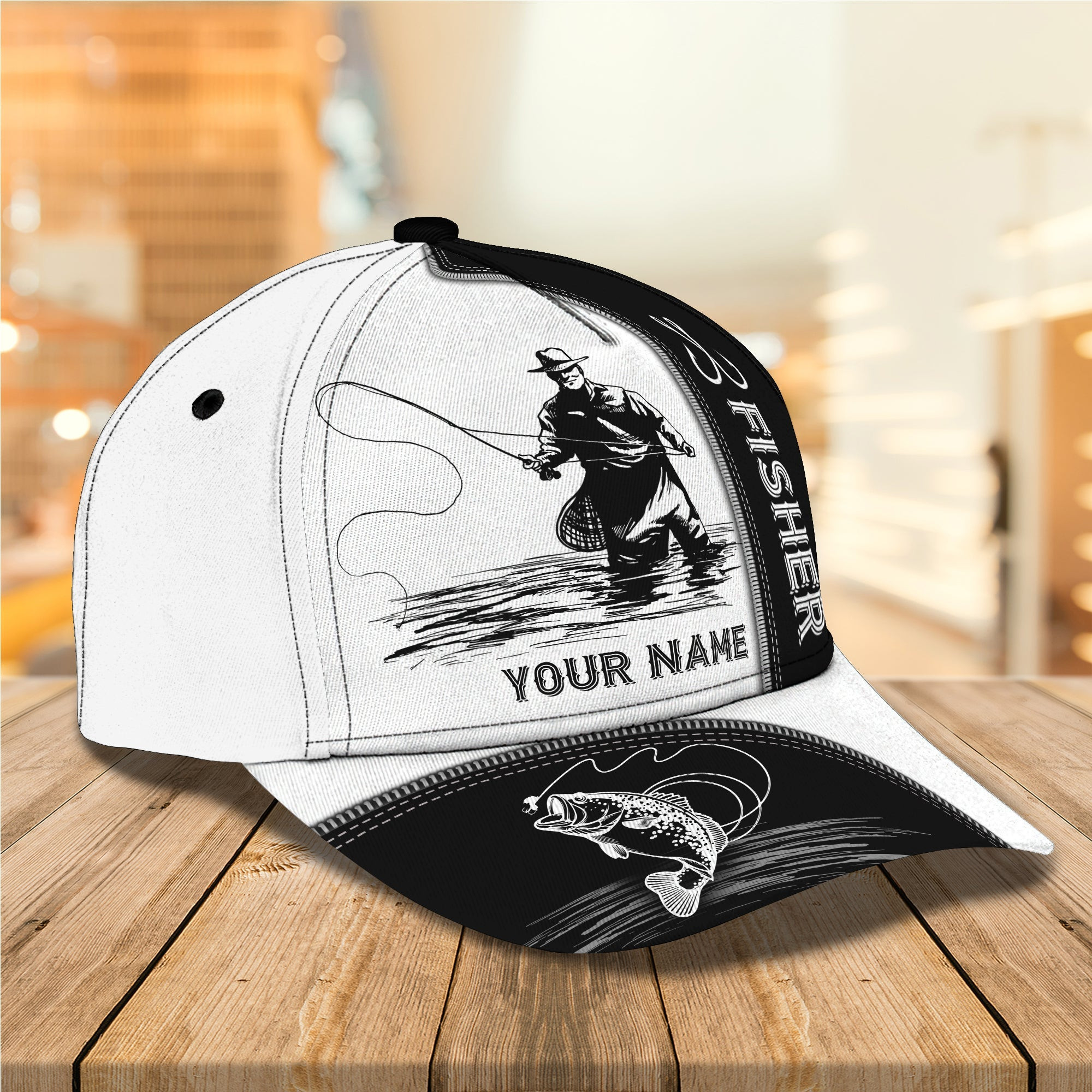 Adeenyc Custom Classic Fishing Cap - Personalized Name Hats Gifts for men & women Adeenyc.com