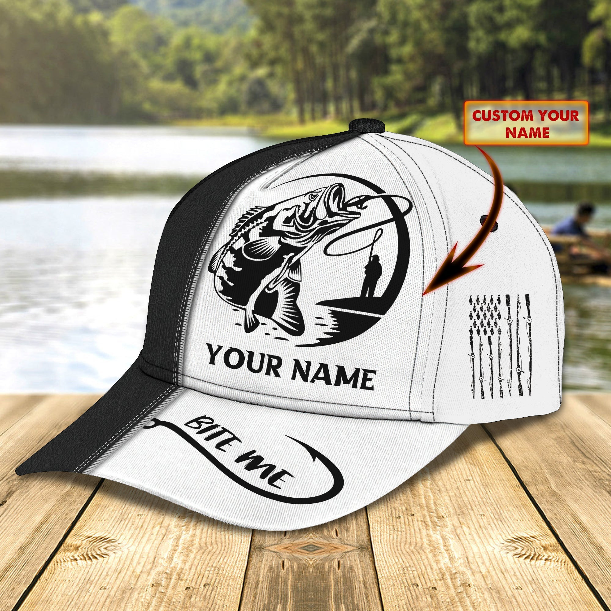 Adeenyc Custom Classic Fishing Cap - Personalized Outdoor Hat For Fishing Enthusiasts And Gift-Givers Hats Gifts for men & women Adeenyc.com