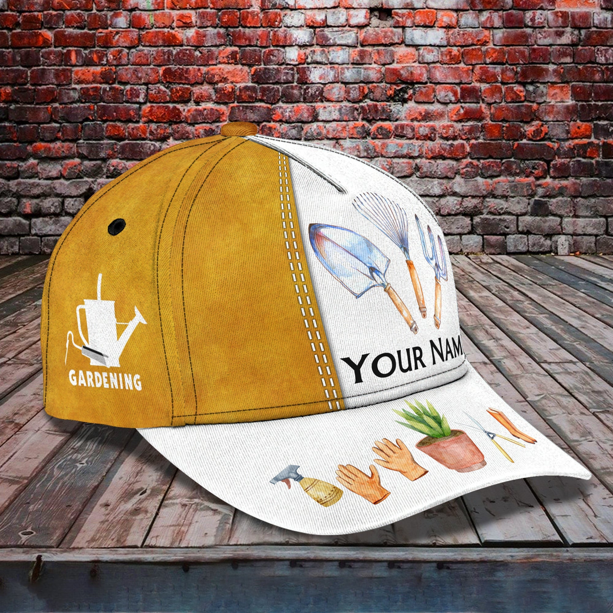 Adeenyc Custom Classic Gardening Cap - Personalized Name - Qa Hats Gifts for men & women Adeenyc.com