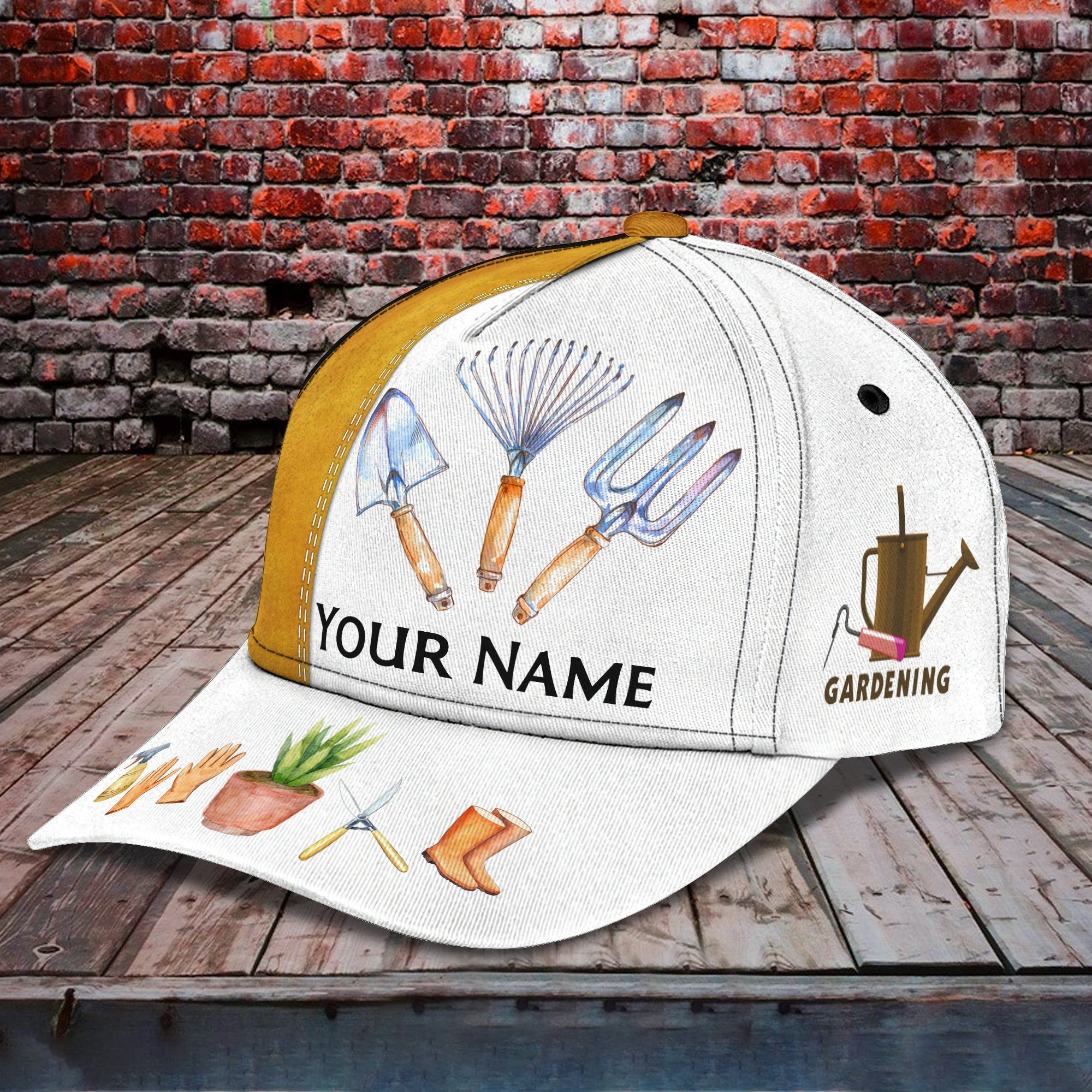 Adeenyc Custom Classic Gardening Cap - Personalized Name - Qa Hats Gifts for men & women Adeenyc.com