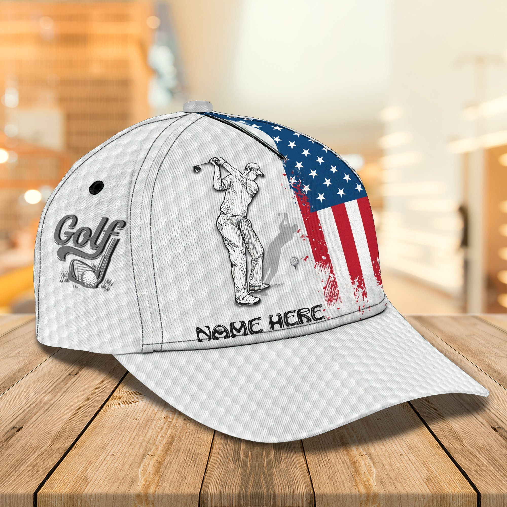 Adeenyc Custom Classic Golf Cap Personalized Name Hats Gifts for men & women Adeenyc.com