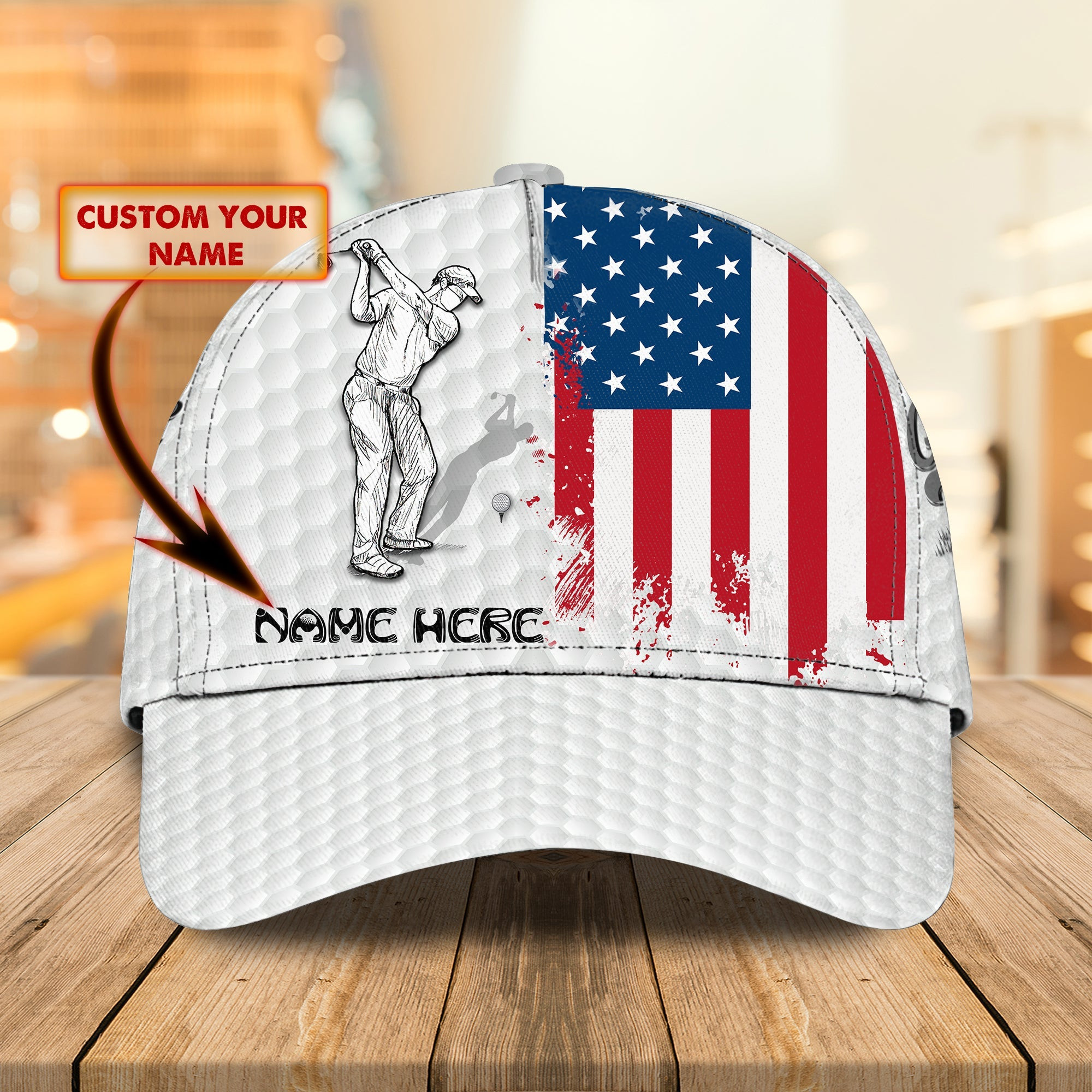 Adeenyc Custom Classic Golf Cap Personalized Name Hats Gifts for men & women Adeenyc.com