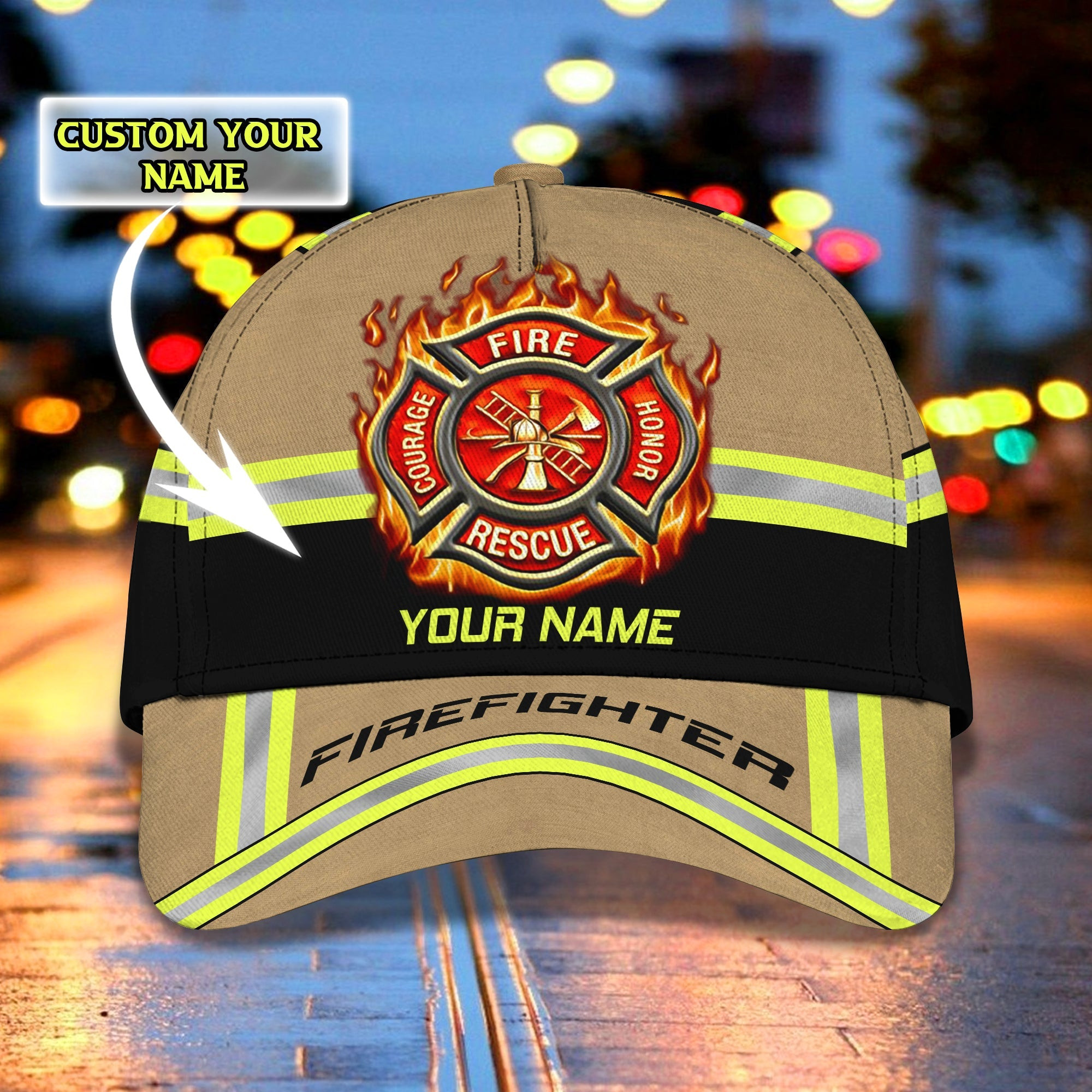 Adeenyc Custom Firefighter Cap Hats Gifts for men & women Adeenyc.com