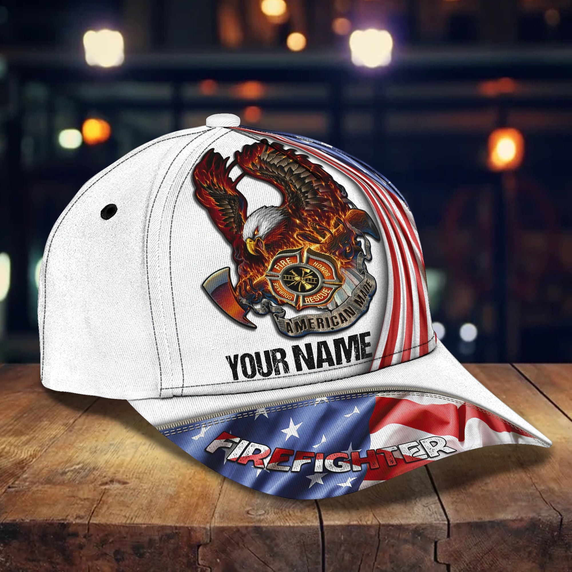 Adeenyc Custom Firefighter Cap - Personalized Name Cap Hats Gifts for men & women Adeenyc.com