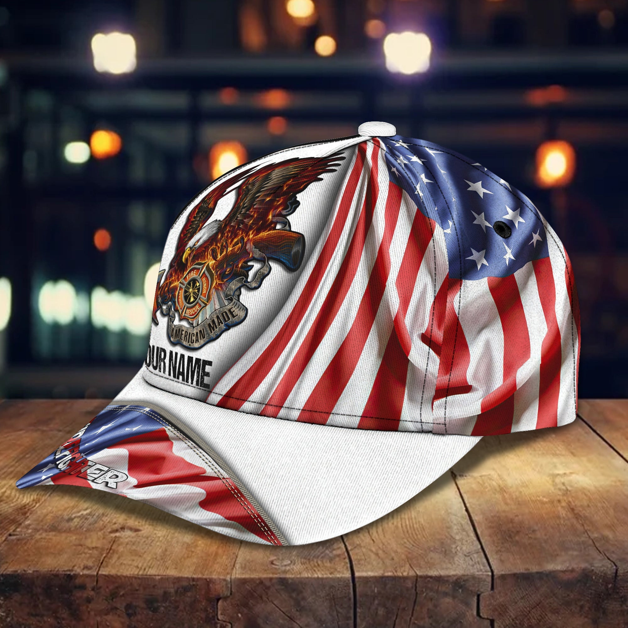 Adeenyc Custom Firefighter Cap - Personalized Name Cap Hats Gifts for men & women Adeenyc.com
