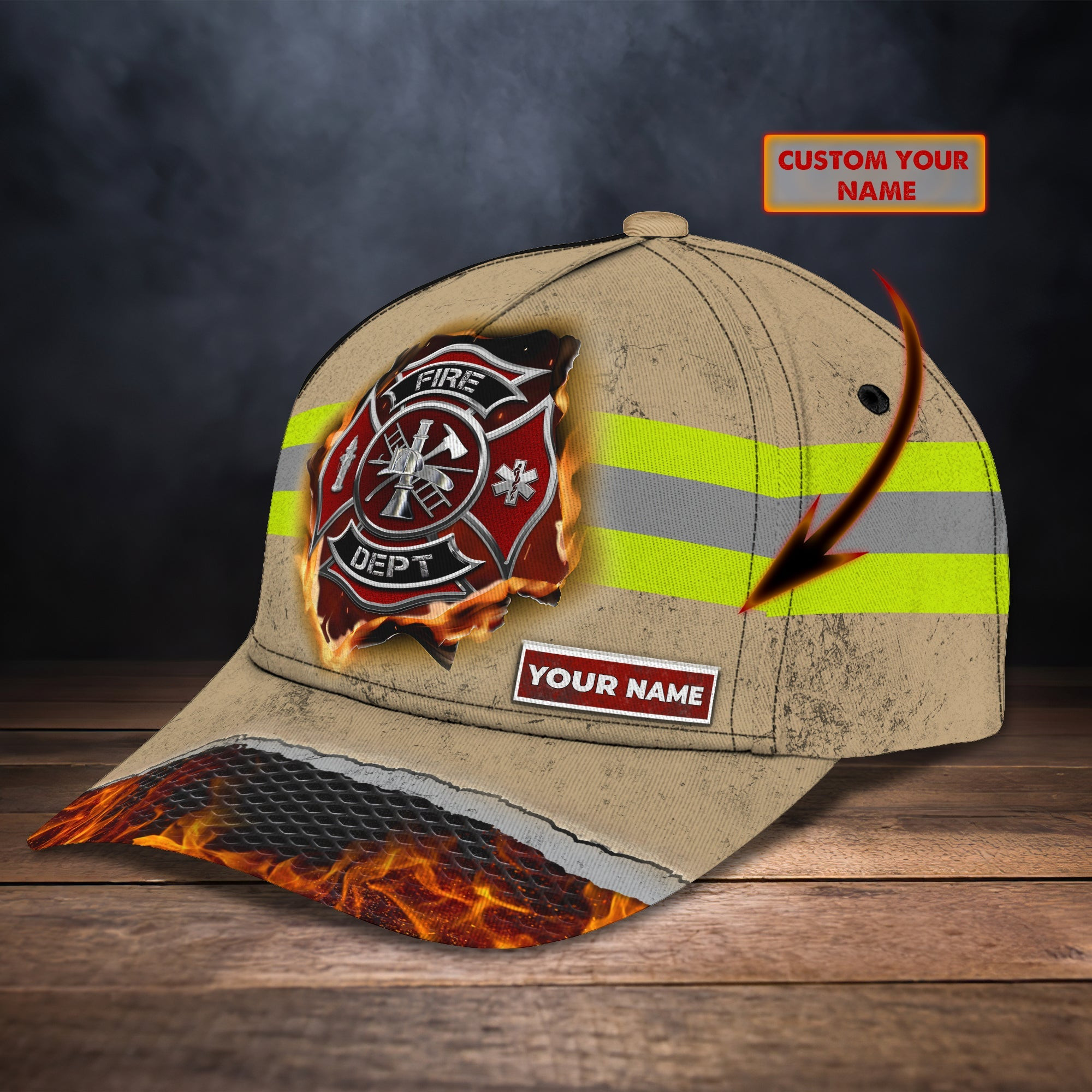 Adeenyc Custom Firefighter Classic Cap Baseball Cap Hat Baseball Cap Hat- Personalized Gift Hats Gifts for men & women Adeenyc.com