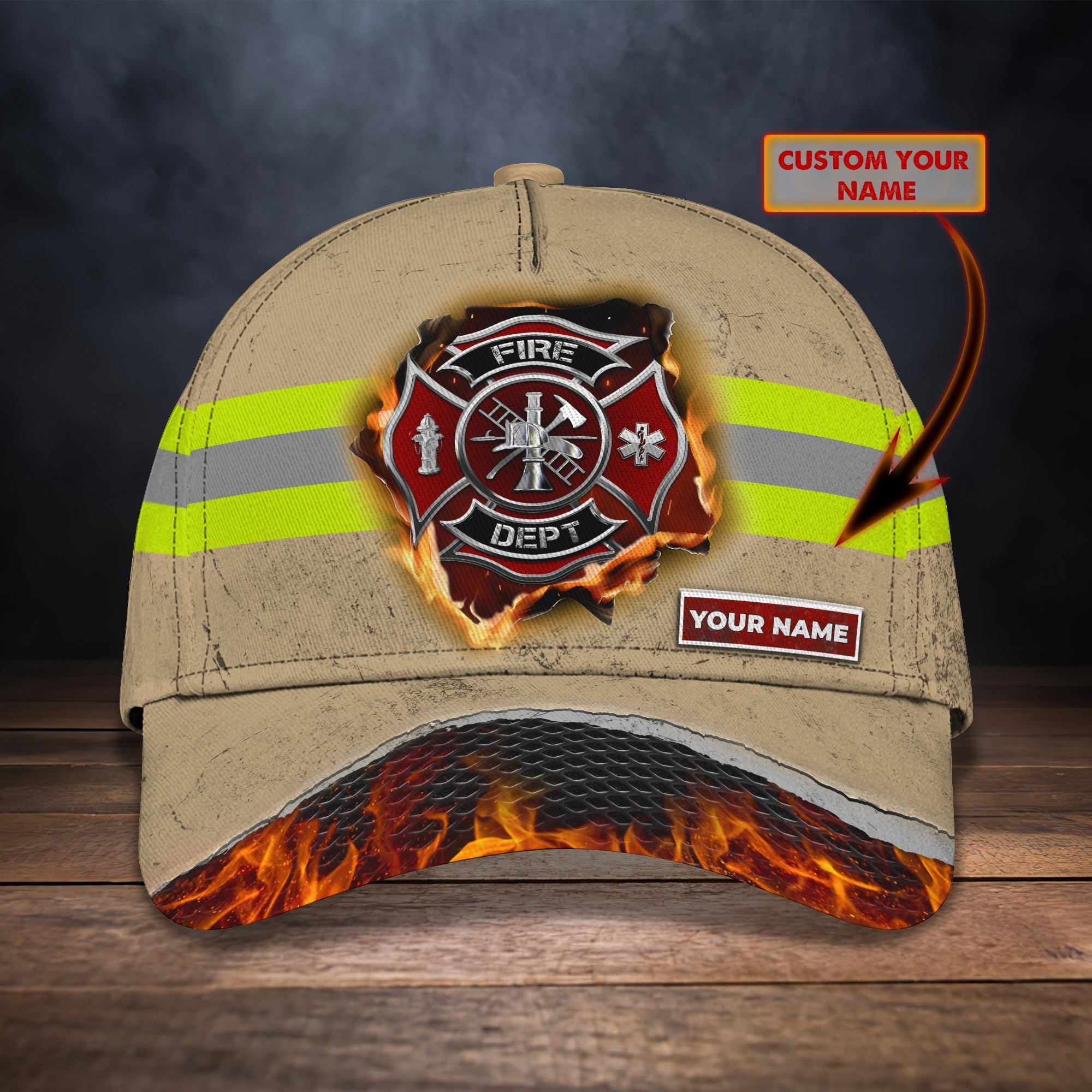 Adeenyc Custom Firefighter Classic Cap Baseball Cap Hat Baseball Cap Hat- Personalized Gift Hats Gifts for men & women Adeenyc.com
