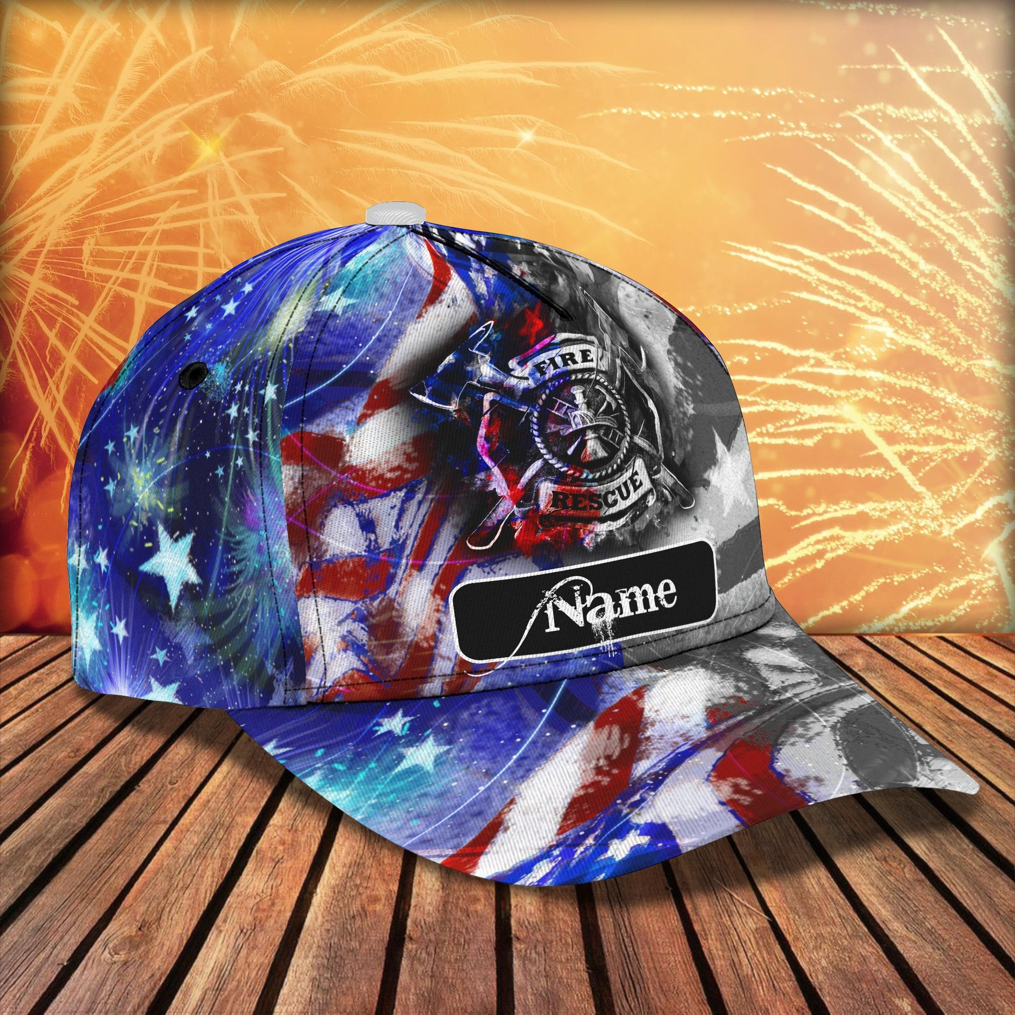 Adeenyc Custom Firefighter Personalized Cap Hats Gifts for men & women Adeenyc.com