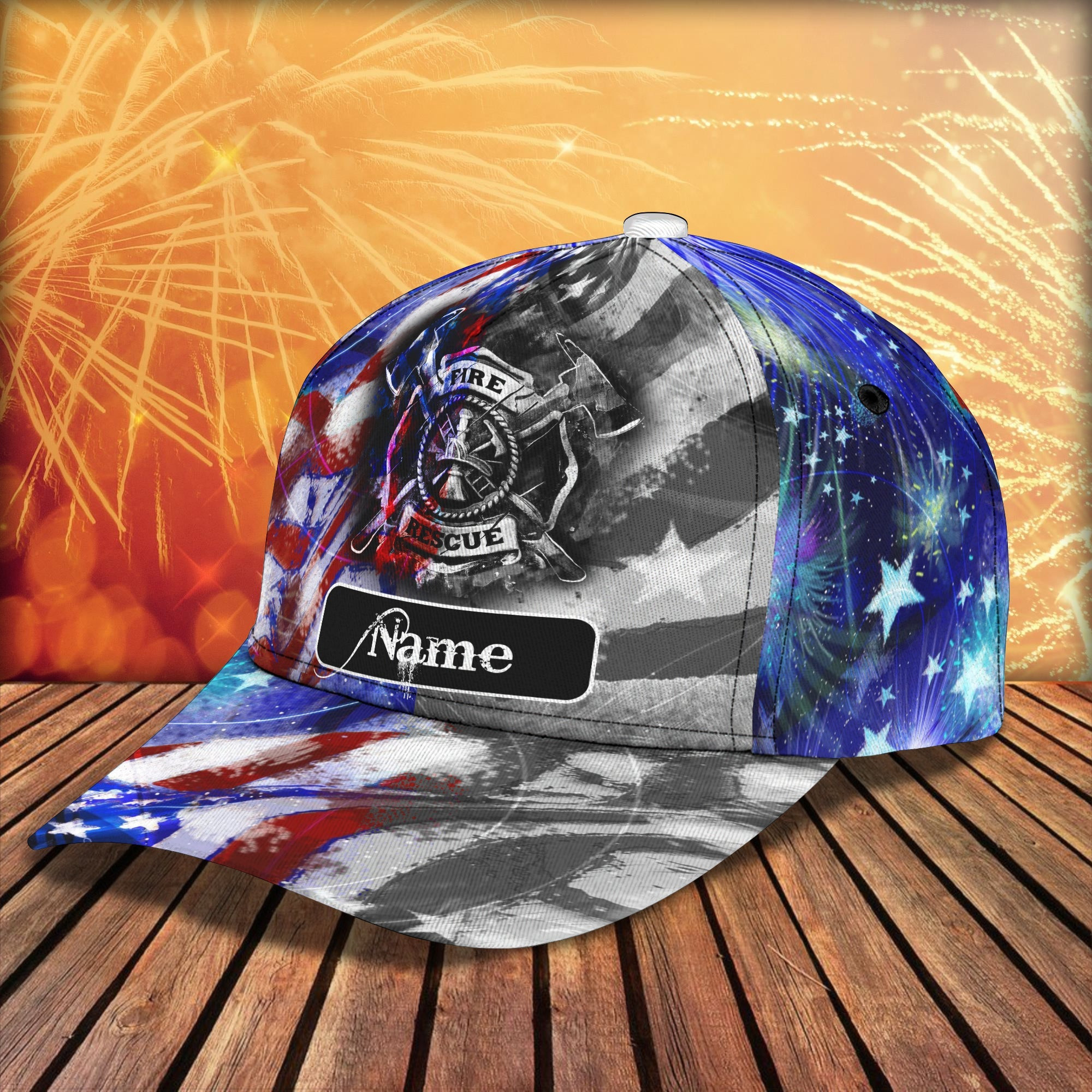 Adeenyc Custom Firefighter Personalized Cap Hats Gifts for men & women Adeenyc.com