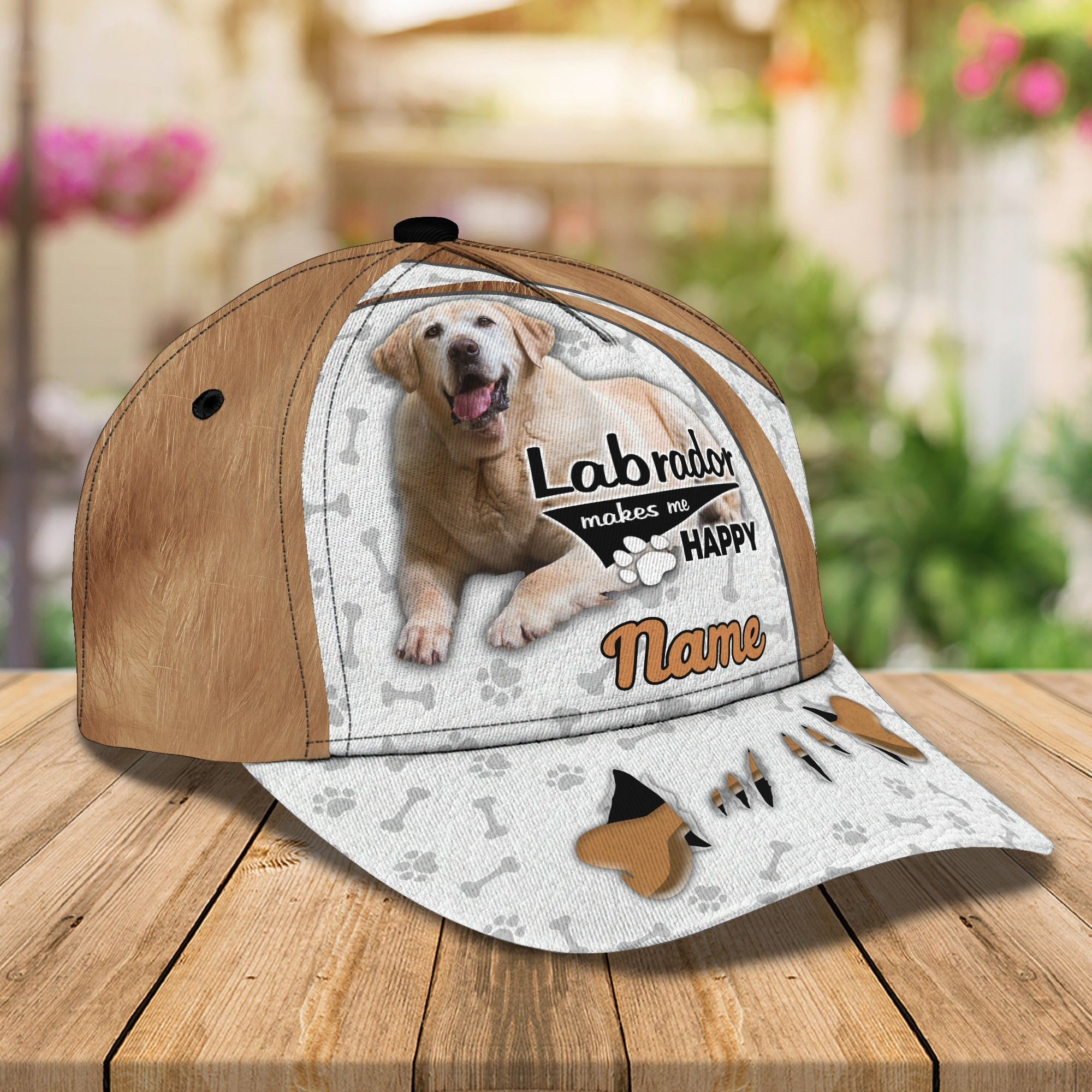 Adeenyc Custom Labrador Personalized Classic Cap Baseball Cap Hat Hats Gifts for men & women Adeenyc.com