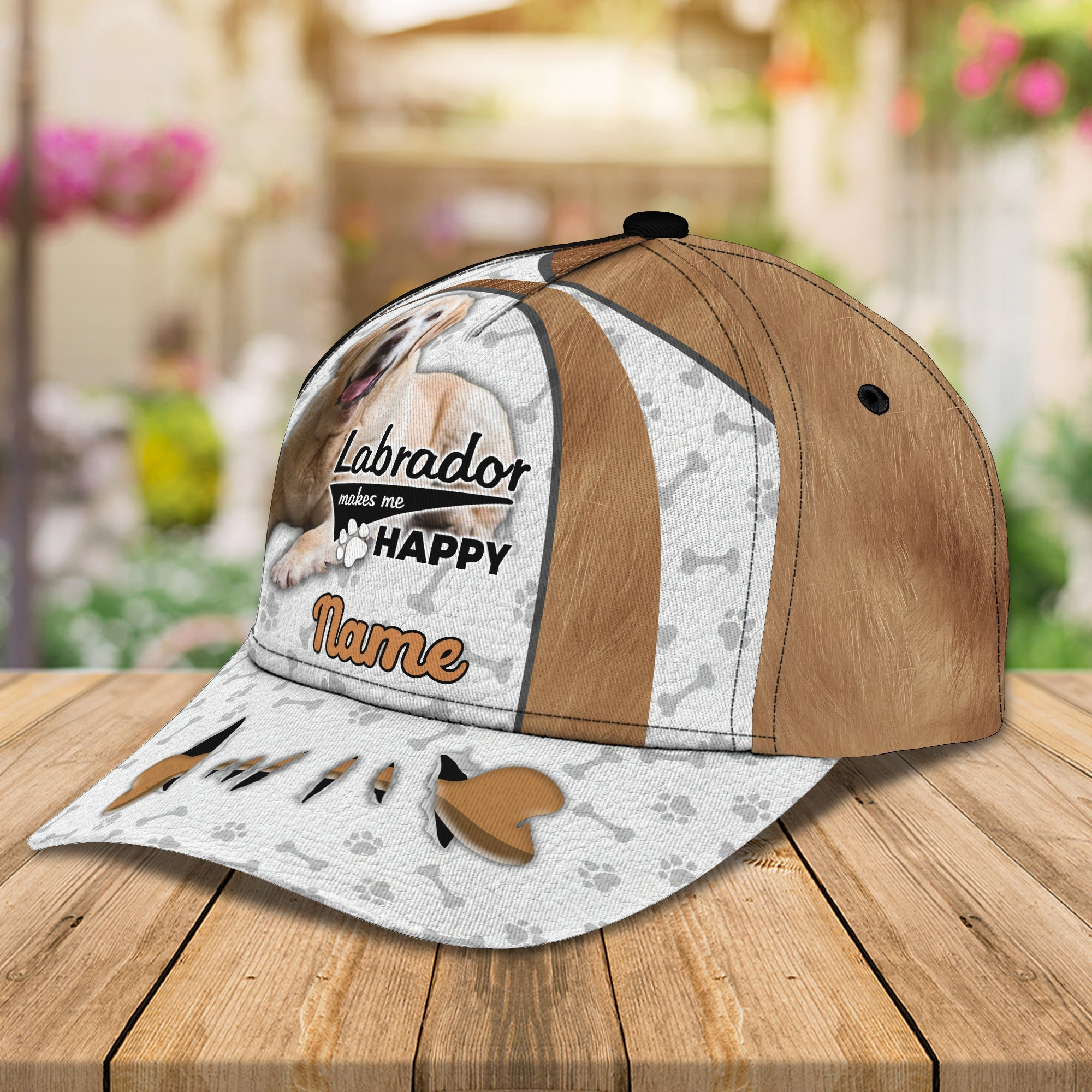 Adeenyc Custom Labrador Personalized Classic Cap Baseball Cap Hat Hats Gifts for men & women Adeenyc.com