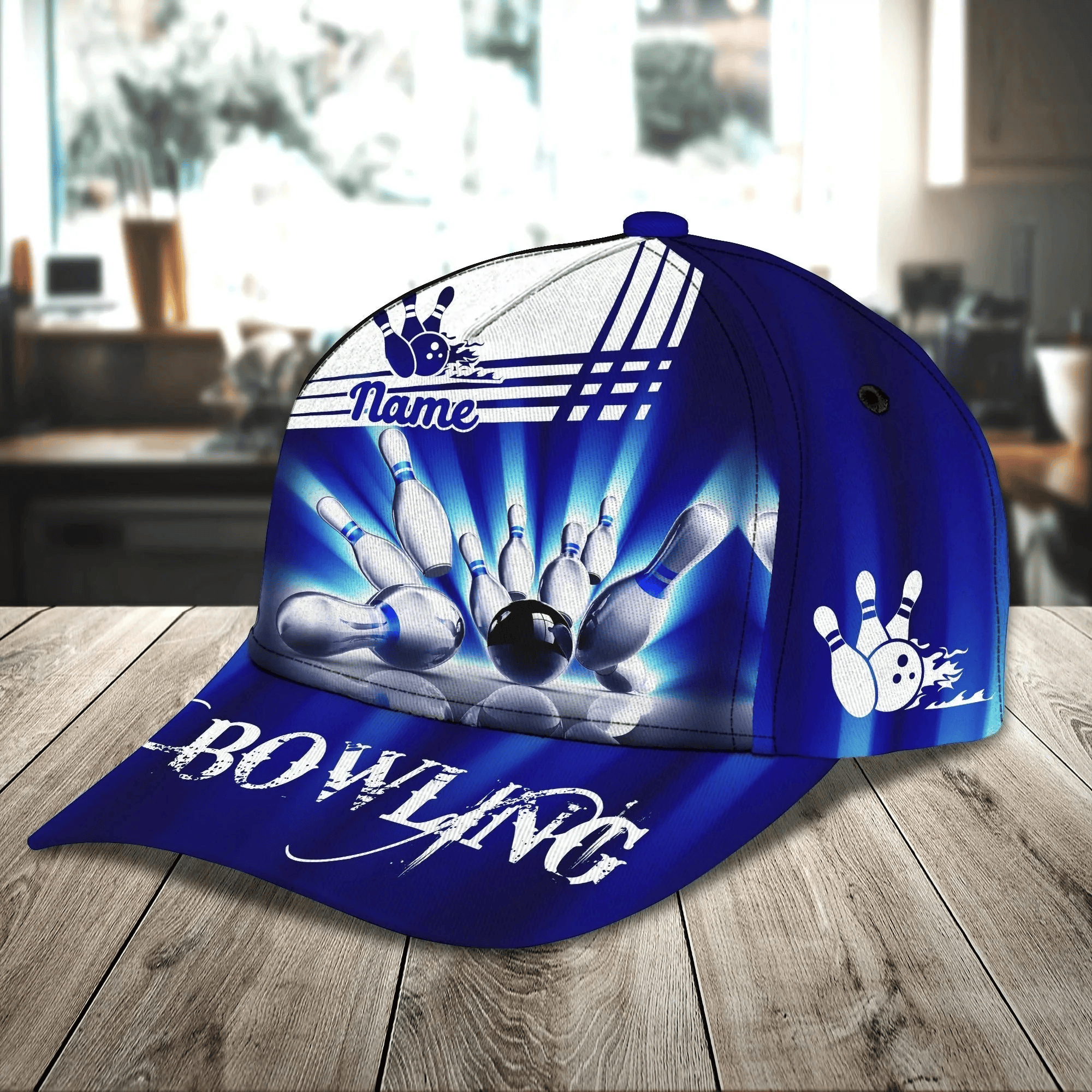 Adeenyc Custom Name Bowling Cap Hat For Men Women, Bowling Team Classic Cap Hat, Bowler Gift Trucker Hats Custom Hats Gifts For Men & Women
