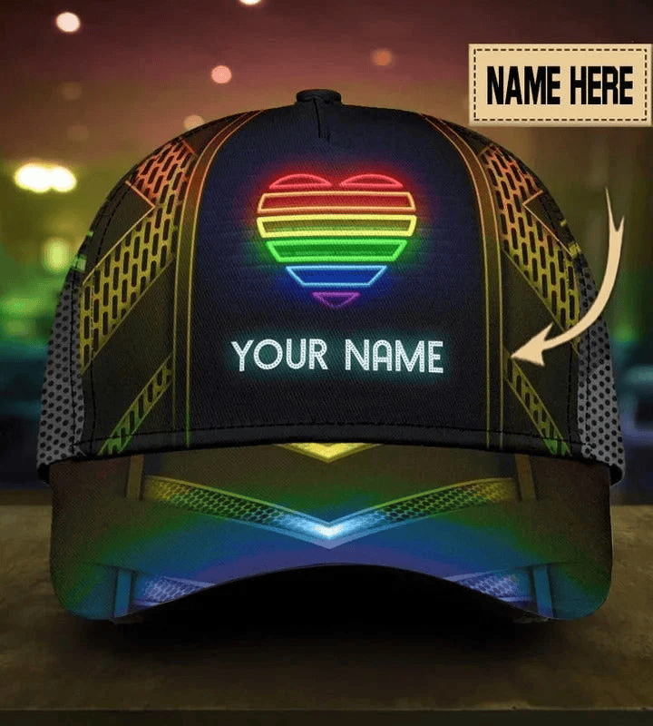 Adeenyc Custom Name Gay Baseball 3D Cap, Being Gay Is A Blessing Lgbt Printing Baseball Cap Hat Trucker Hats Custom Hats Gifts For Men & Women