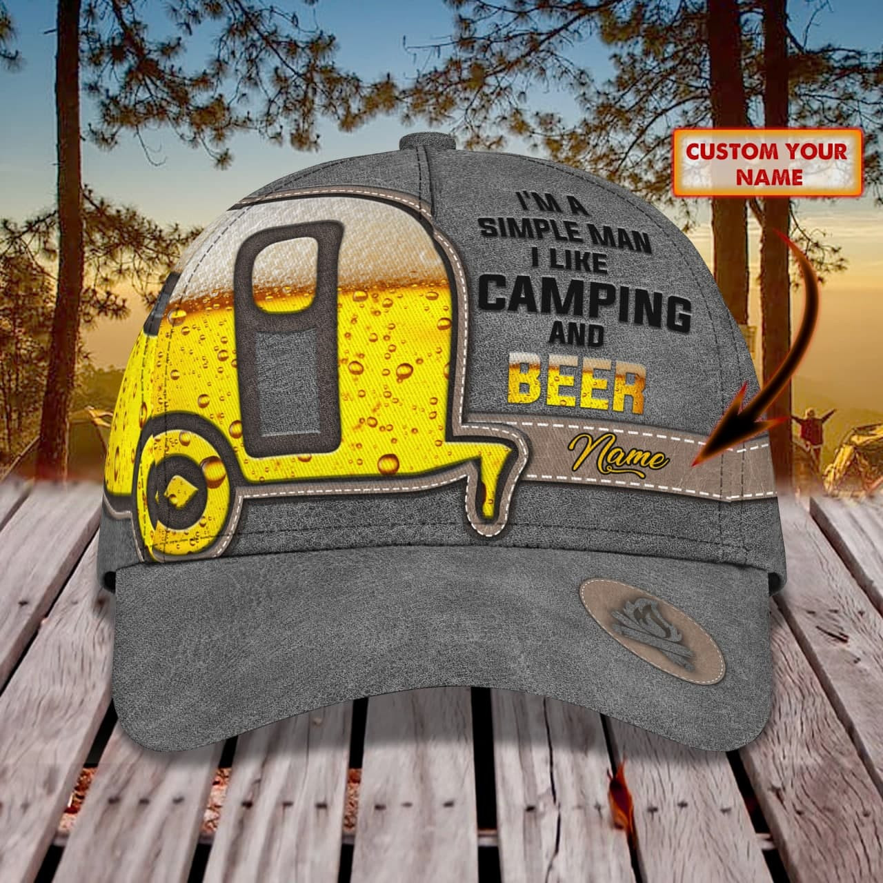 Adeenyc Custom Personalized Camping And Beer Cap Hats Gifts for men & women Adeenyc.com