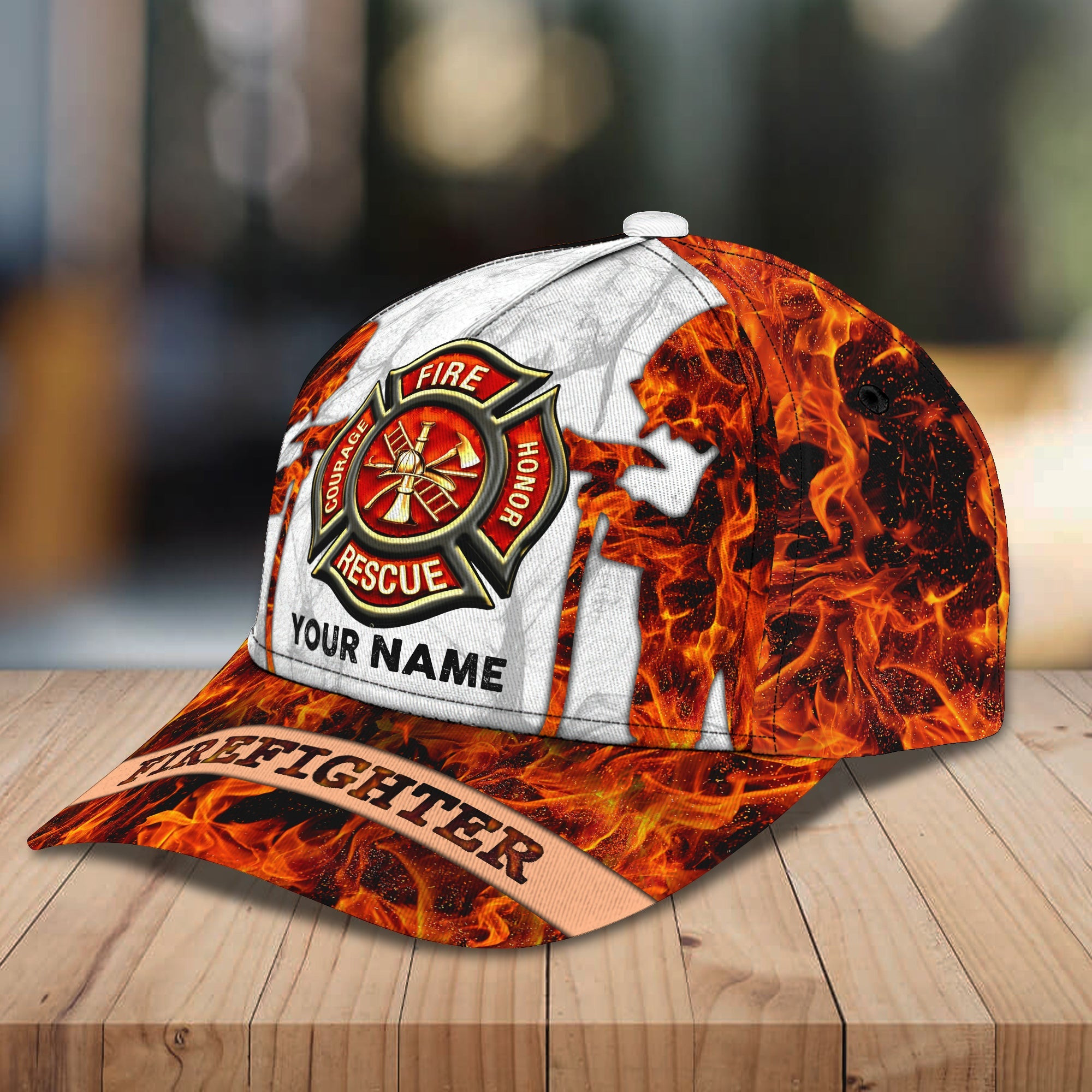 Adeenyc Custom Personalized Firefighter Cap Hats Gifts for men & women Adeenyc.com