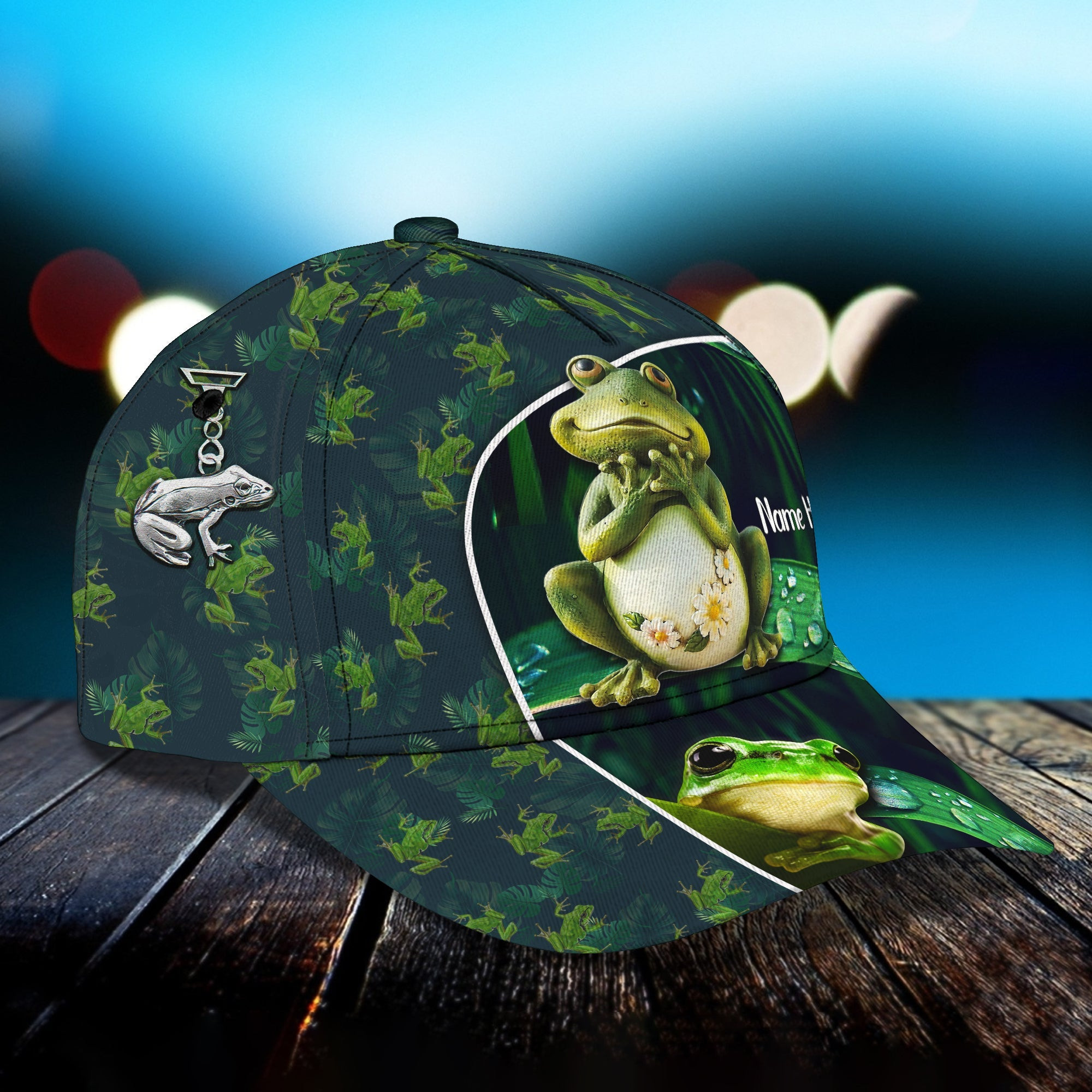 Adeenyc Custom Personalized Name Cap - Frog Baby Hats Gifts for men & women Adeenyc.com
